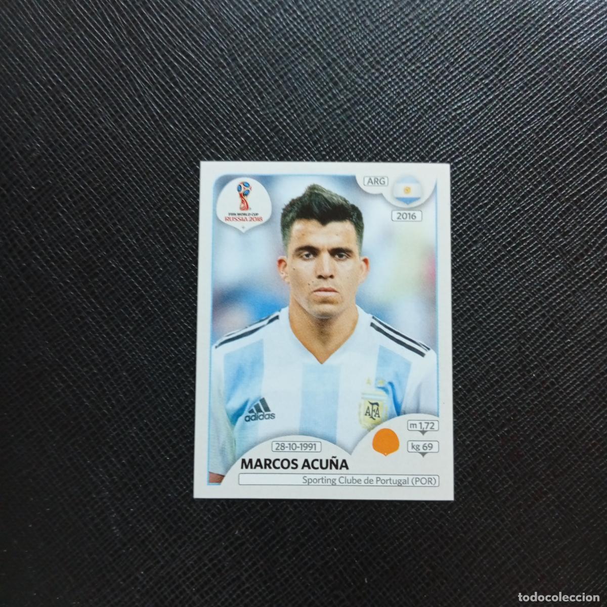 Cromos de f&uacute;tbol: 284 MARCOS ACU&Ntilde;A ARGENTINA PANINI MUNDIAL RUSIA 2018 CROMO FUTBOL 18 - SIN PEGAR - CJ2 ..