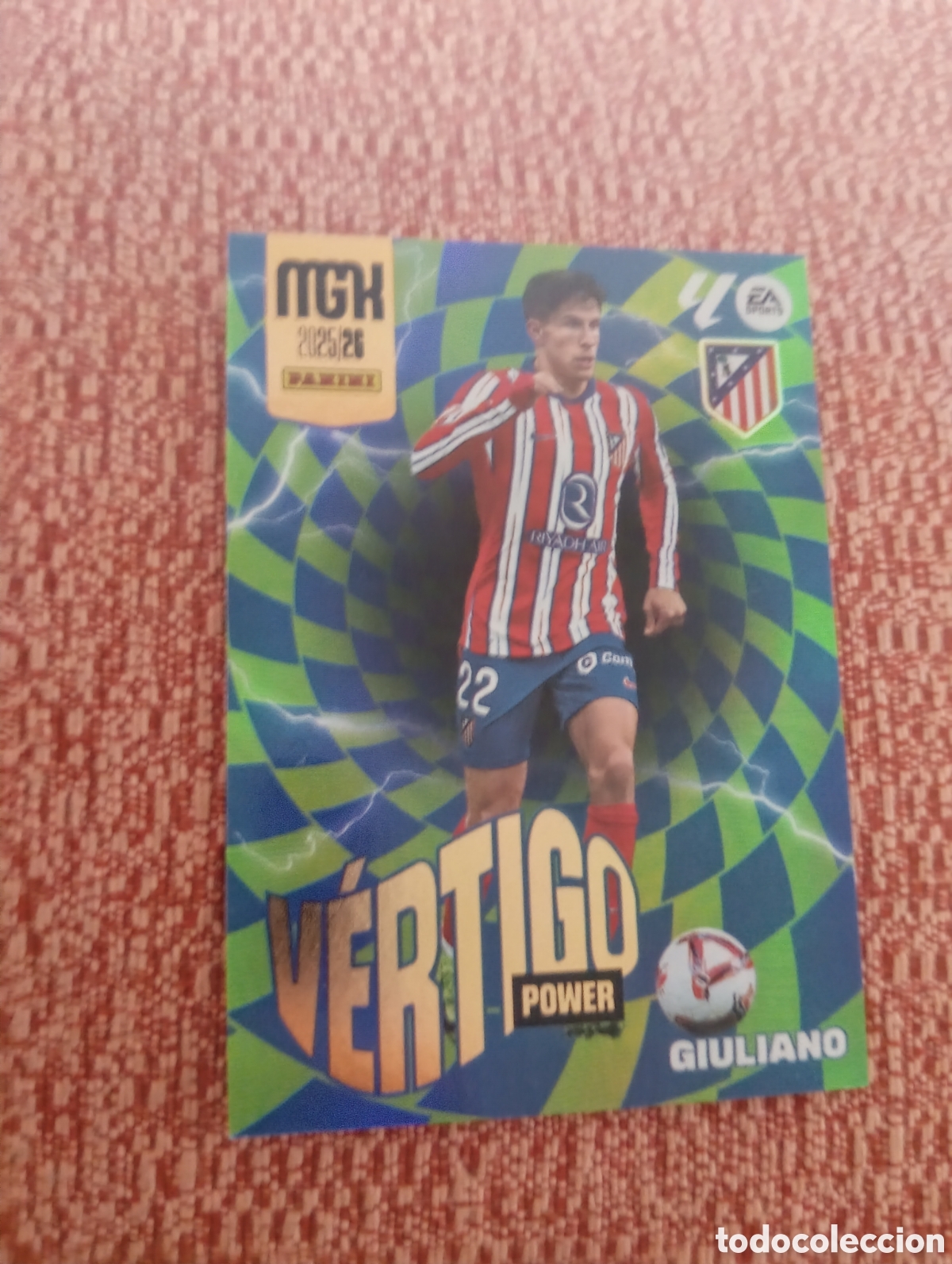 Cromos de f&uacute;tbol: P383 P 383 GIULIANO ATLETICO DE MADRID VERTIGO POWER ⚽ MEGACRACKS LIGA 2025 2026 25 26 ⚽
