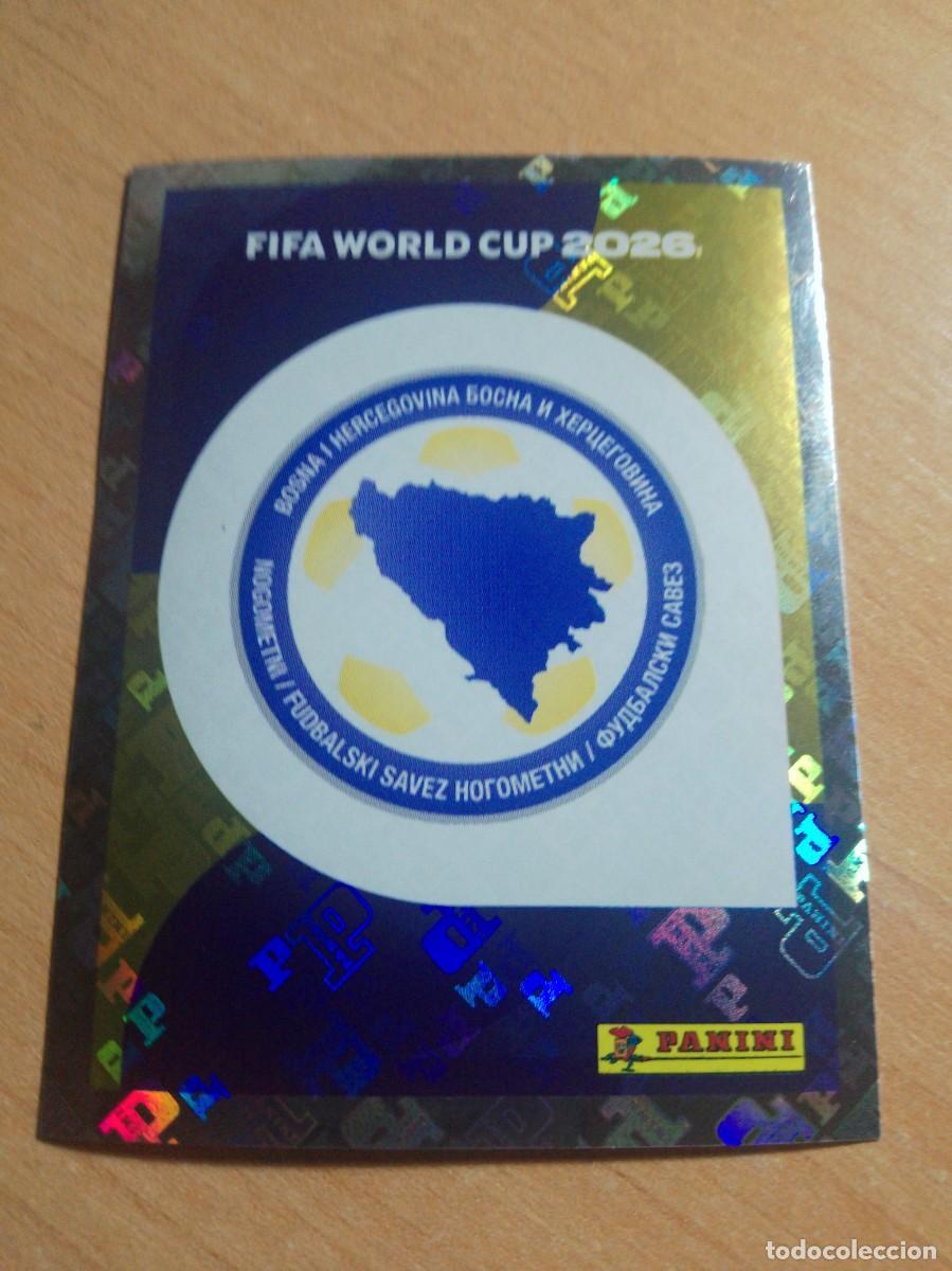 Cromos de f&uacute;tbol: BIH 1 ESCUDO DE BOSNIA HERZEGOVINA MUNDIAL FIFA WORLD CUP 2026 26 PANINI STICKERS NUEVO