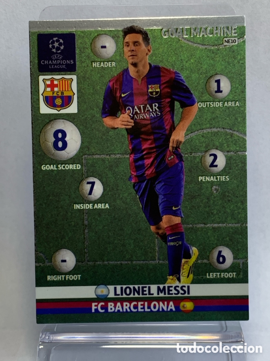 Cromos de f&uacute;tbol: MESSI ADRENALYN 2014 2015 CHAMPIONS 14 15 ALBUM PANINI LIGA N NE10 NE 10 BARCELONA GOAL MACHINE