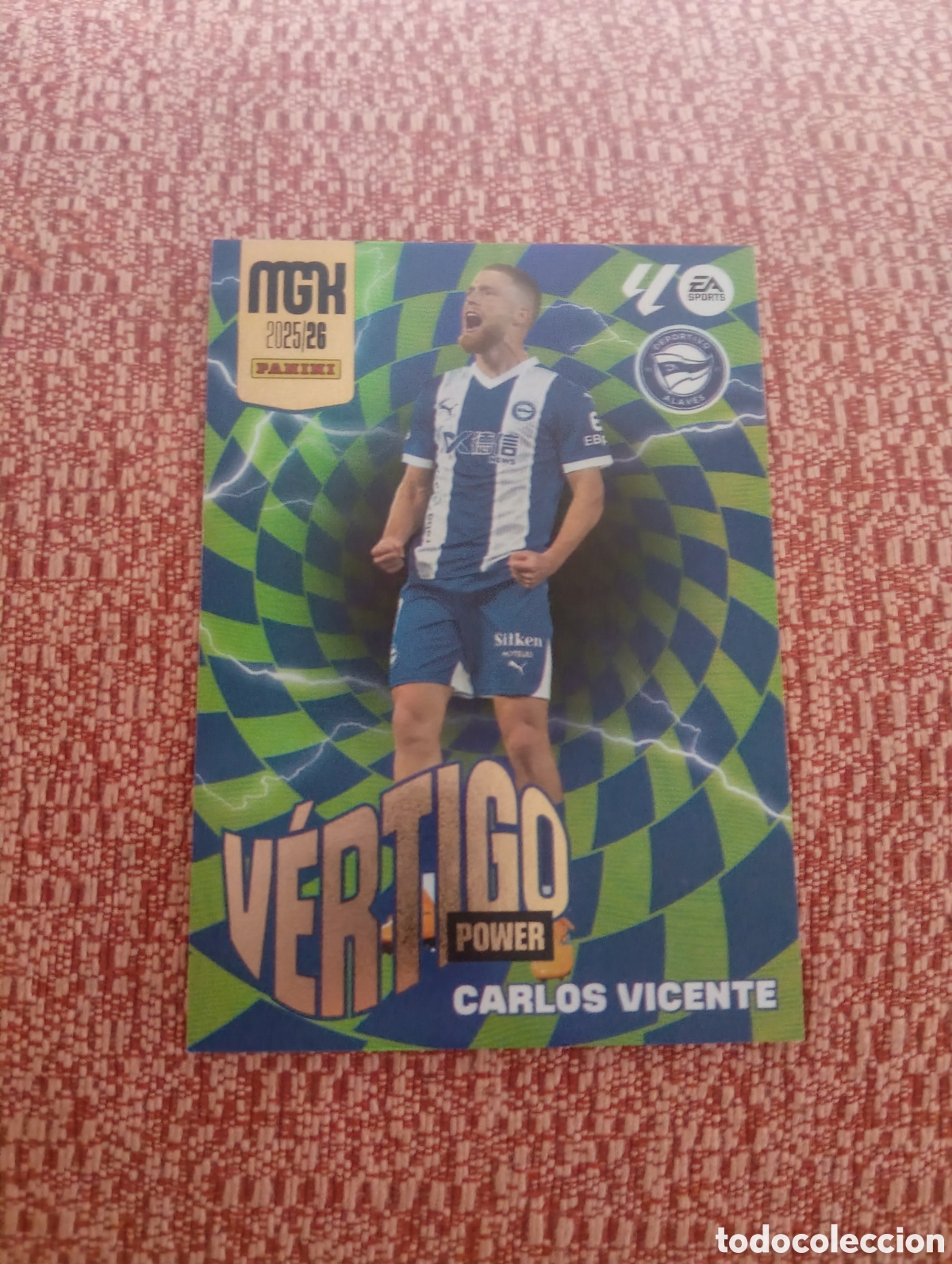 Cromos de f&uacute;tbol: N&ordm; P382 Carlos Vicente V&eacute;rtigo Power D Alav&eacute;s Megacracks 25 26
