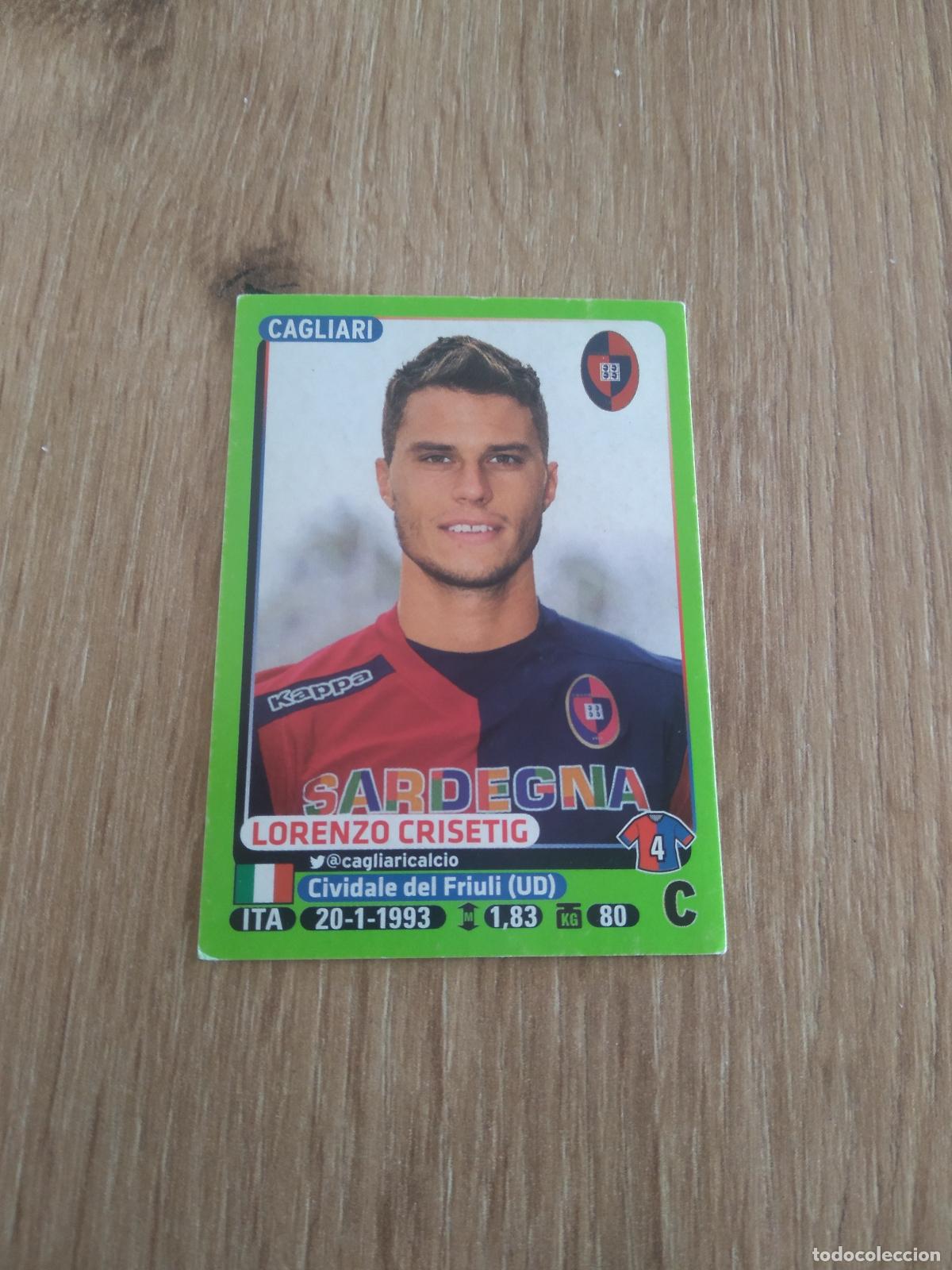 Cromos de f&uacute;tbol: 44 LORENZO CRISETIG CAGLIARI CROMO FUTBOL PANINI LIGA ITALIA 14-15 CALCIATORI 2014-2015