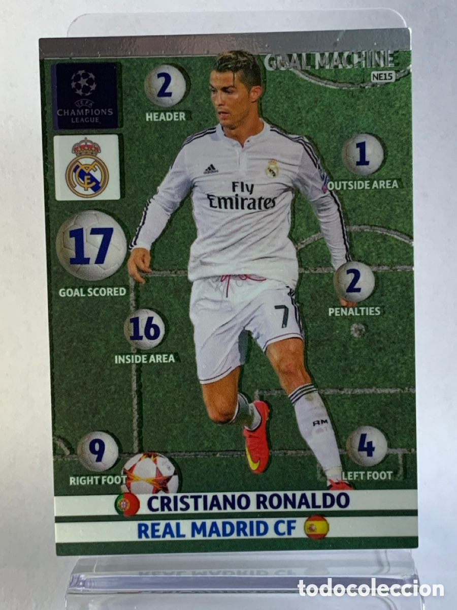 Cromos de f&uacute;tbol: CRISTIANO RONALDO GOAL MACHINE REAL MADRID CARDS ADRENALYN XL UEFA CHAMPIONS LEAGUE 2014 2015 14 15