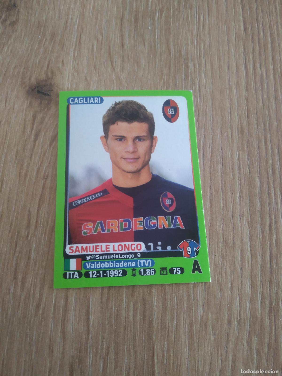 Cromos de f&uacute;tbol: 50 SAMUELE LONGO CAGLIARI CROMO FUTBOL PANINI LIGA ITALIA 14-15 CALCIATORI 2014-2015