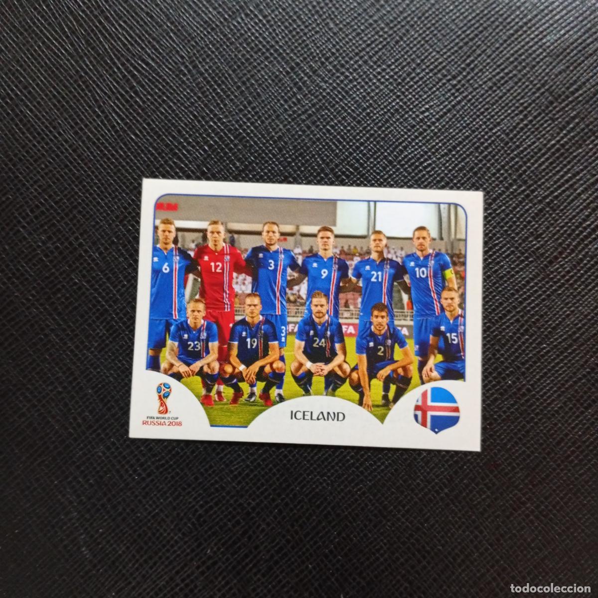 Cromos de f&uacute;tbol: 293 ALINEACION ISLANDIA PANINI MUNDIAL RUSIA 2018 CROMO FUTBOL 18 - SIN PEGAR - CJ2
