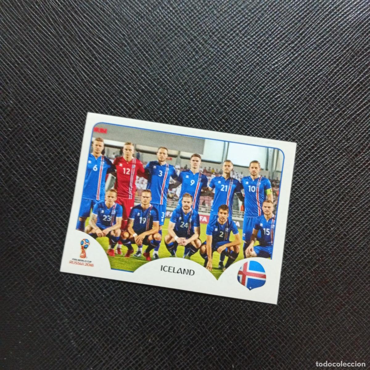 Cromos de f&uacute;tbol: 293 ALINEACION ISLANDIA PANINI MUNDIAL RUSIA 2018 CROMO FUTBOL 18 - SIN PEGAR - CJ2