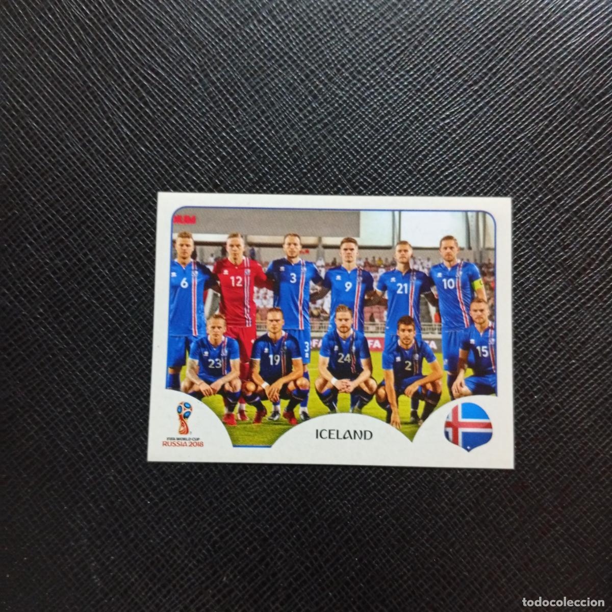 Cromos de f&uacute;tbol: 293 ALINEACION ISLANDIA PANINI MUNDIAL RUSIA 2018 CROMO FUTBOL 18 - SIN PEGAR - CJ2 .