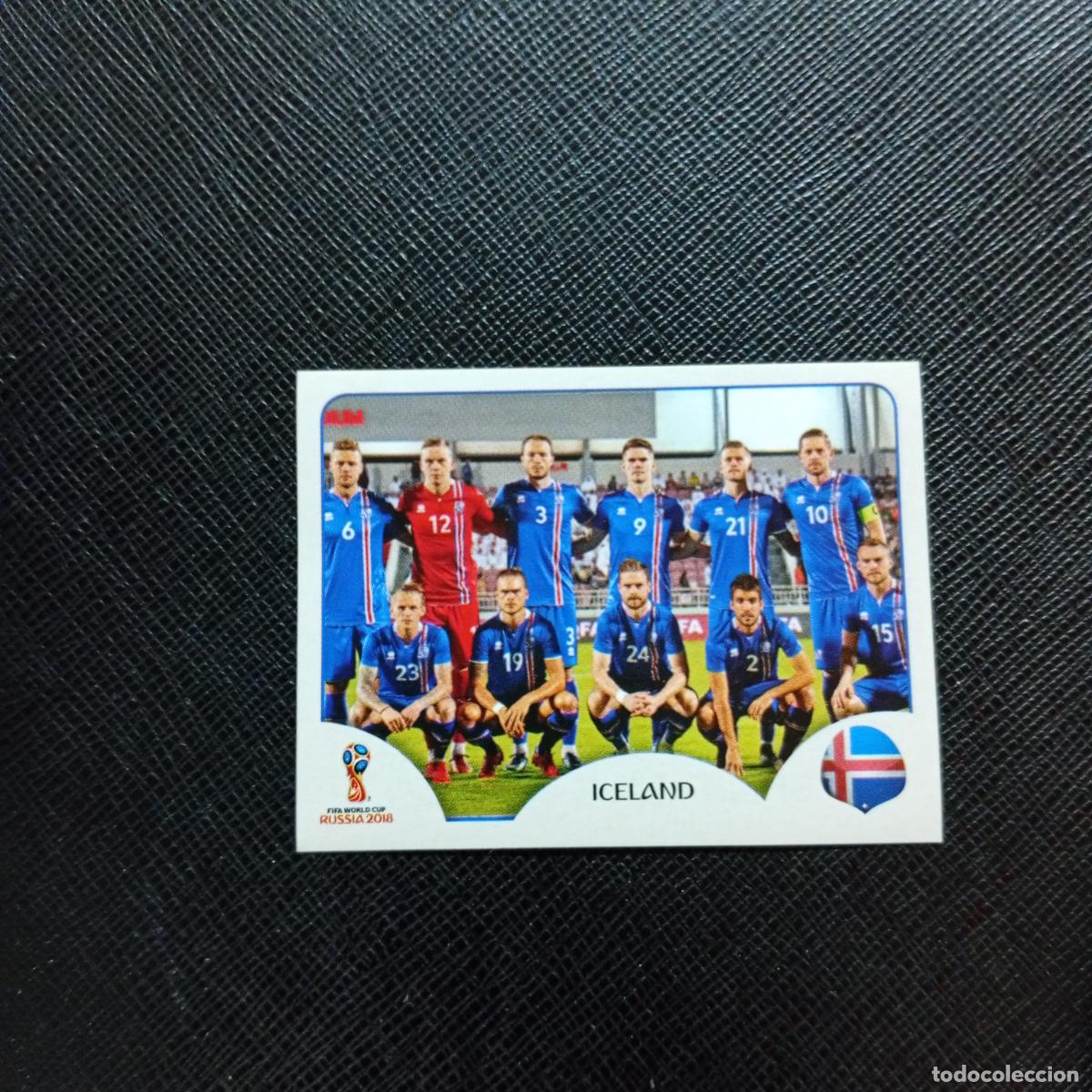 Cromos de f&uacute;tbol: 293 ALINEACION ISLANDIA PANINI MUNDIAL RUSIA 2018 CROMO FUTBOL 18 - SIN PEGAR - CJ2 .