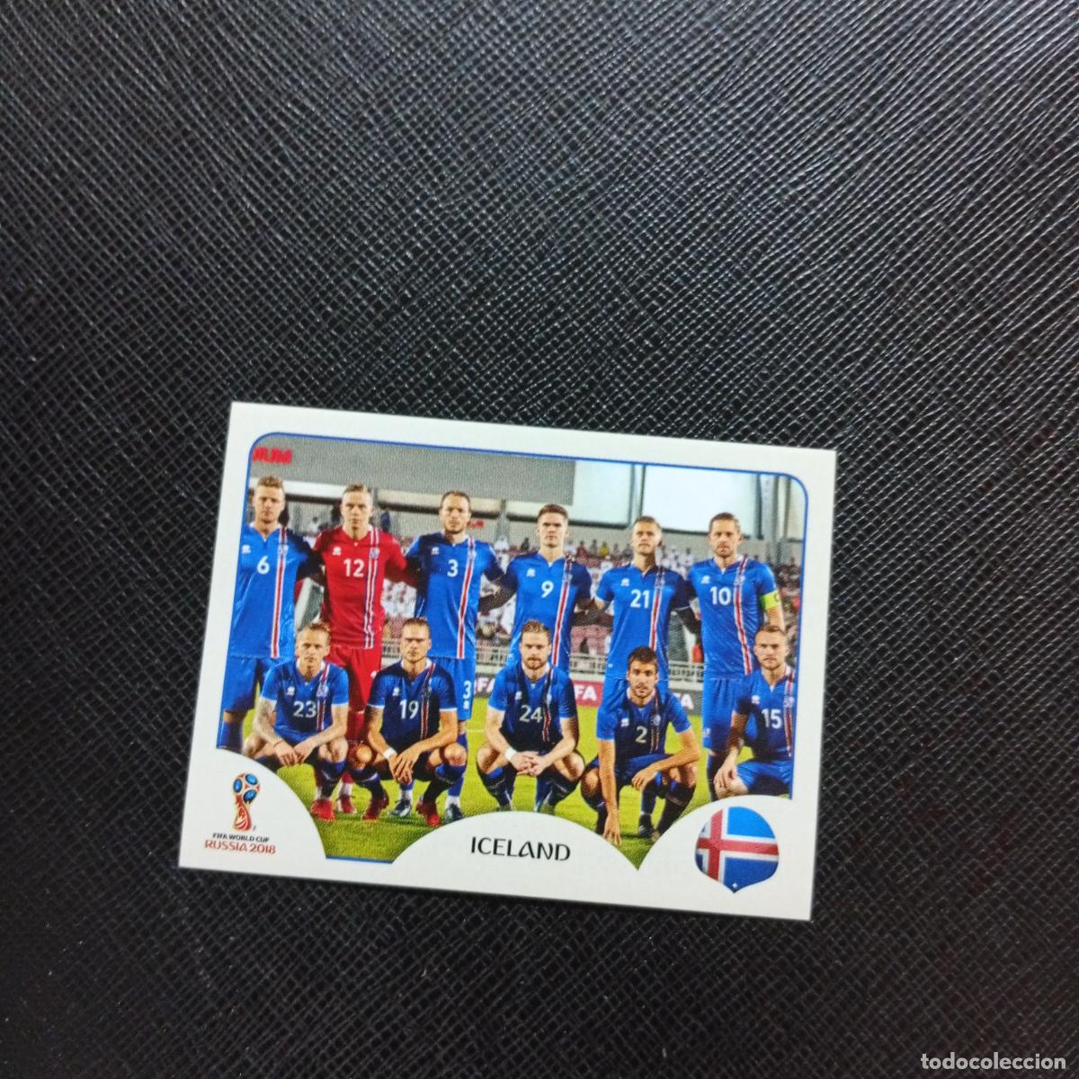 Cromos de f&uacute;tbol: 293 ALINEACION ISLANDIA PANINI MUNDIAL RUSIA 2018 CROMO FUTBOL 18 - SIN PEGAR - CJ2 ..