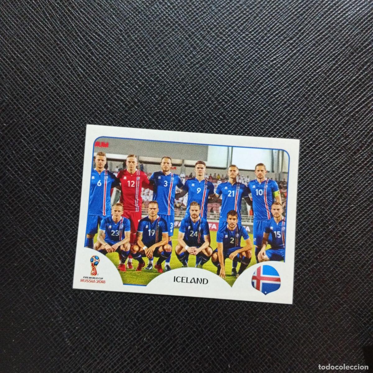 Cromos de f&uacute;tbol: 293 ALINEACION ISLANDIA PANINI MUNDIAL RUSIA 2018 CROMO FUTBOL 18 - SIN PEGAR - CJ2 ..