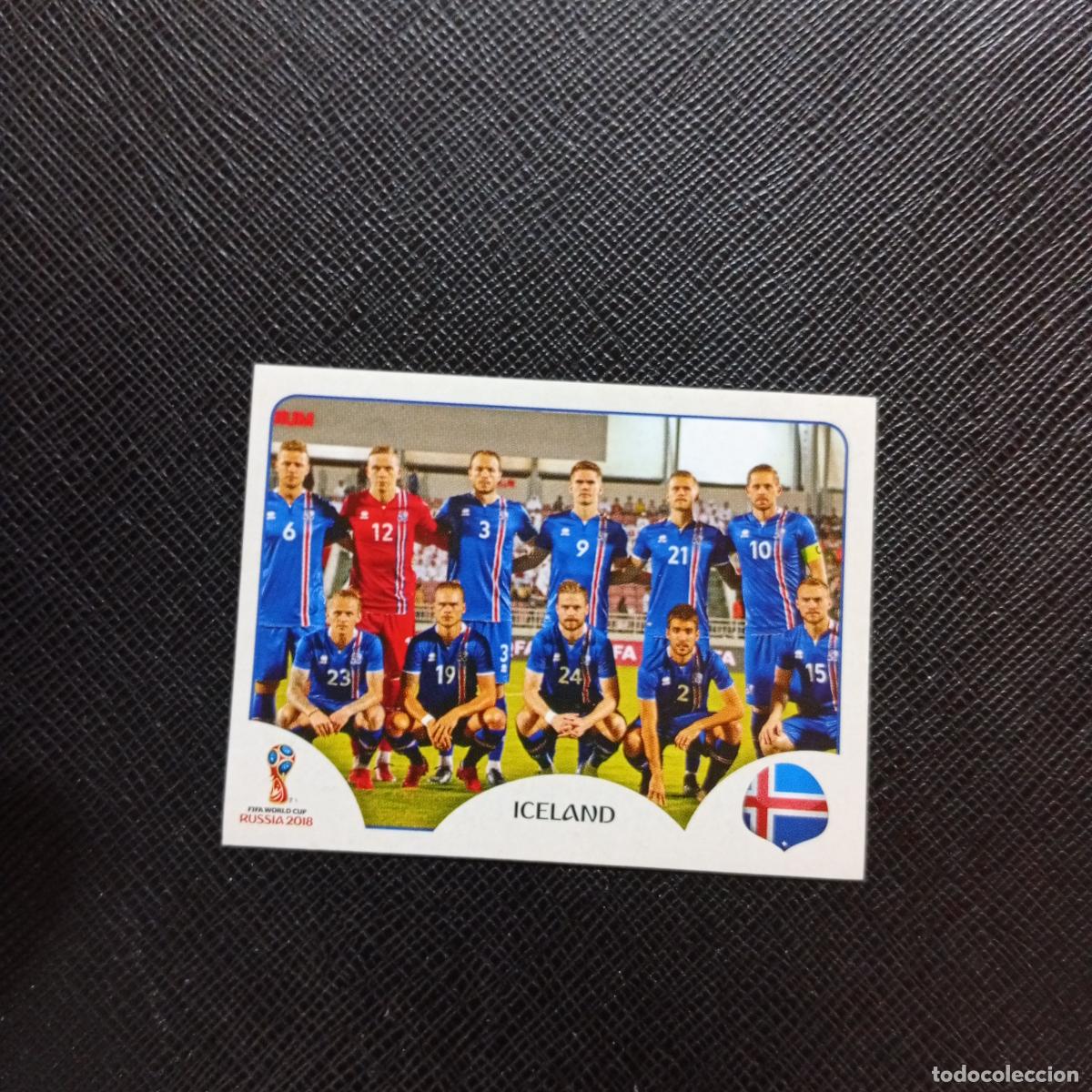 Cromos de f&uacute;tbol: 293 ALINEACION ISLANDIA PANINI MUNDIAL RUSIA 2018 CROMO FUTBOL 18 - SIN PEGAR - CJ2 ..