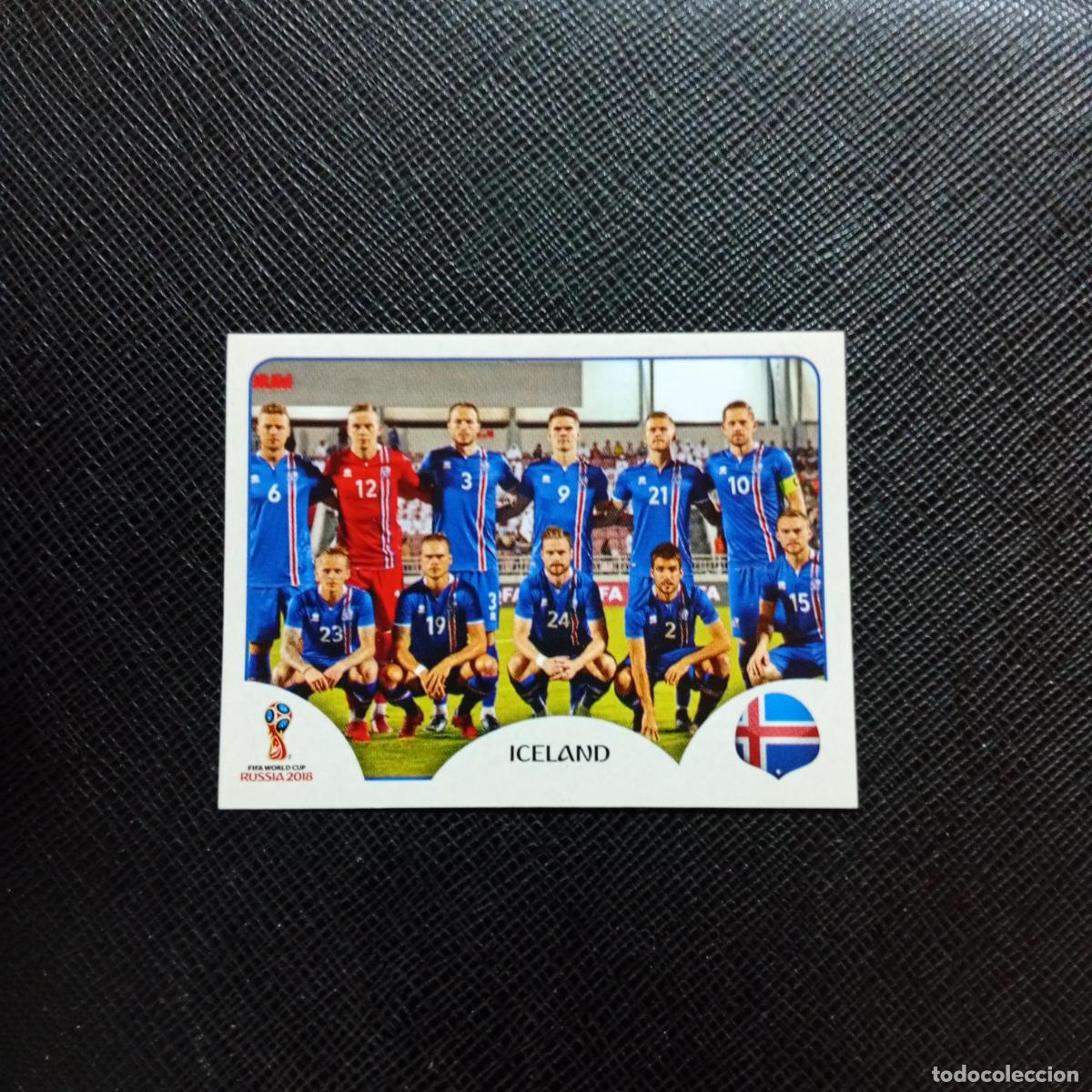 Cromos de f&uacute;tbol: 293 ALINEACION ISLANDIA PANINI MUNDIAL RUSIA 2018 CROMO FUTBOL 18 - SIN PEGAR - CJ2 ....