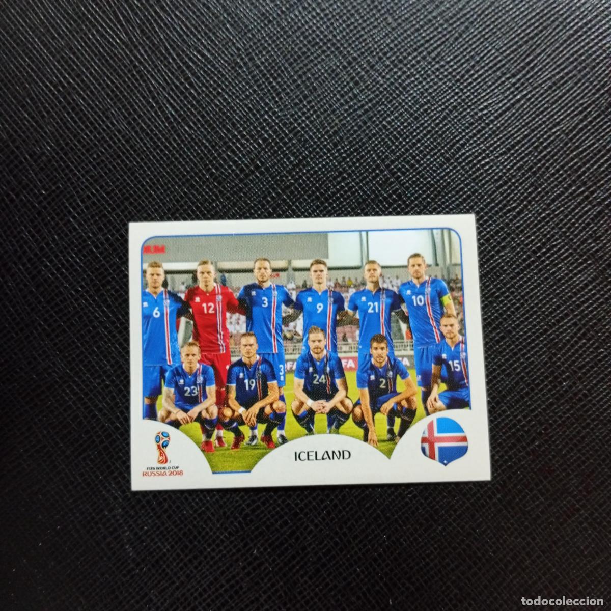 Cromos de f&uacute;tbol: 293 ALINEACION ISLANDIA PANINI MUNDIAL RUSIA 2018 CROMO FUTBOL 18 - SIN PEGAR - CJ2 ....