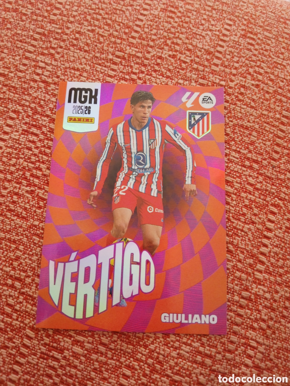 Cromos de f&uacute;tbol: 383 GIULIANO SIMEONE ATLETICO DE MADRID VERTIGO MEGACRACKS 2025 2026 PANINI 25 26