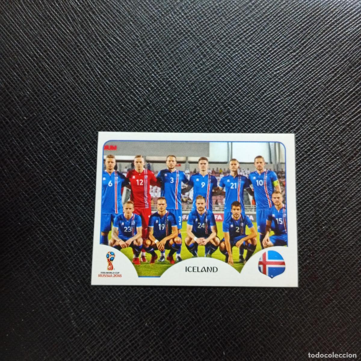 Cromos de f&uacute;tbol: 293 ALINEACION ISLANDIA PANINI MUNDIAL RUSIA 2018 CROMO FUTBOL 18 - SIN PEGAR - CJ2 .....