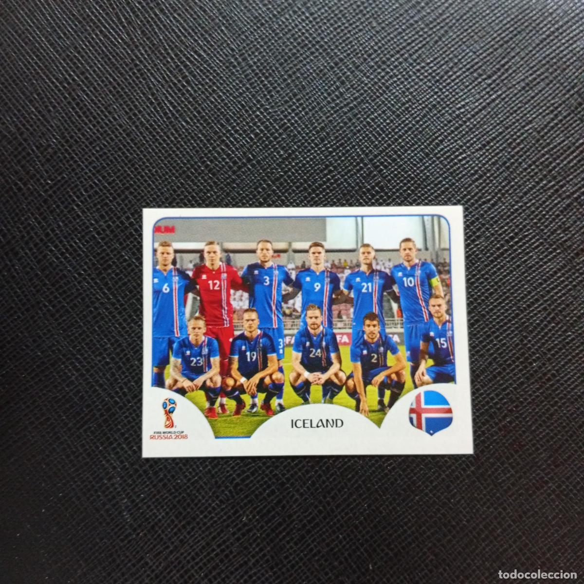 Cromos de f&uacute;tbol: 293 ALINEACION ISLANDIA PANINI MUNDIAL RUSIA 2018 CROMO FUTBOL 18 - SIN PEGAR - CJ2 .....
