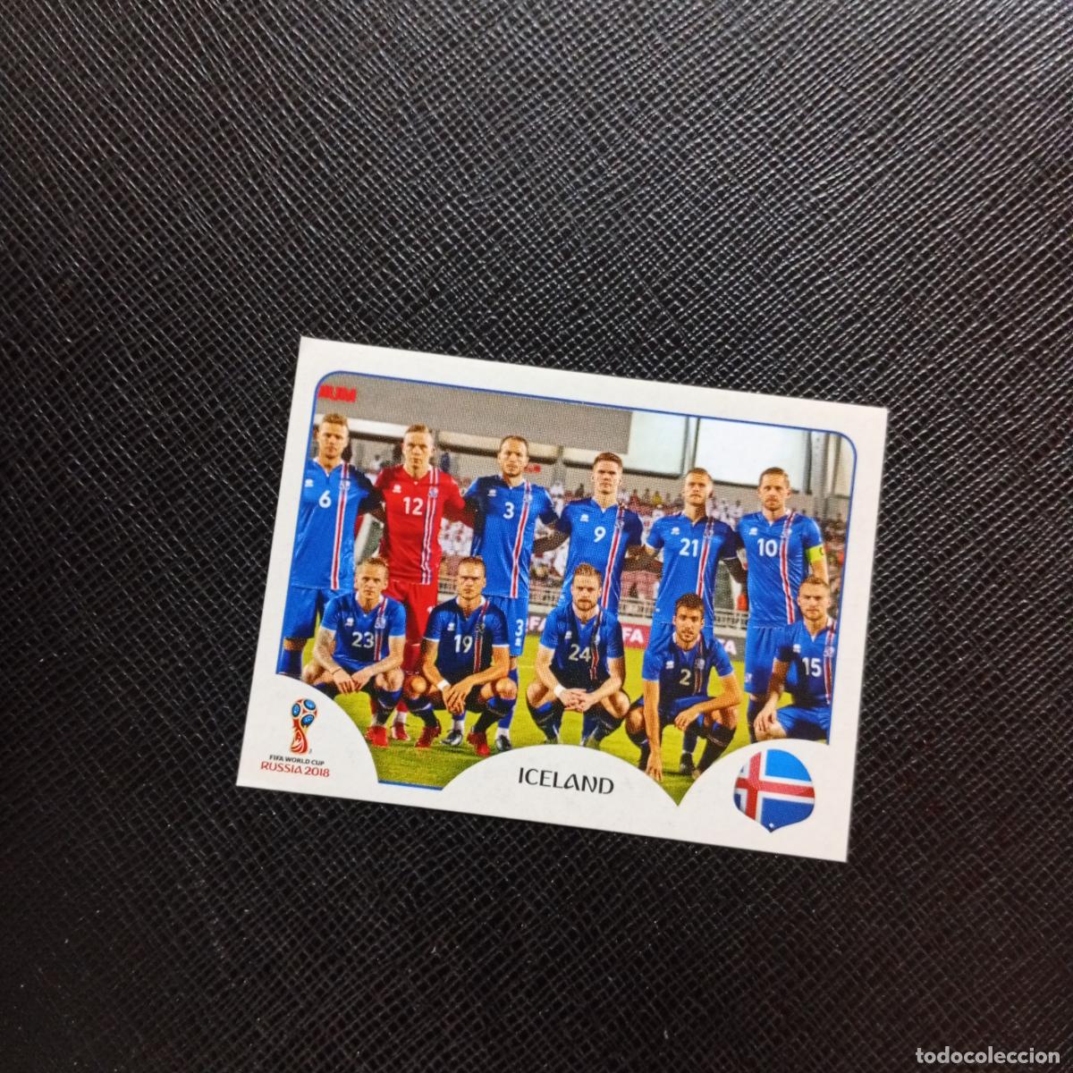 Cromos de f&uacute;tbol: 293 ALINEACION ISLANDIA PANINI MUNDIAL RUSIA 2018 CROMO FUTBOL 18 - SIN PEGAR - CJ2 .....