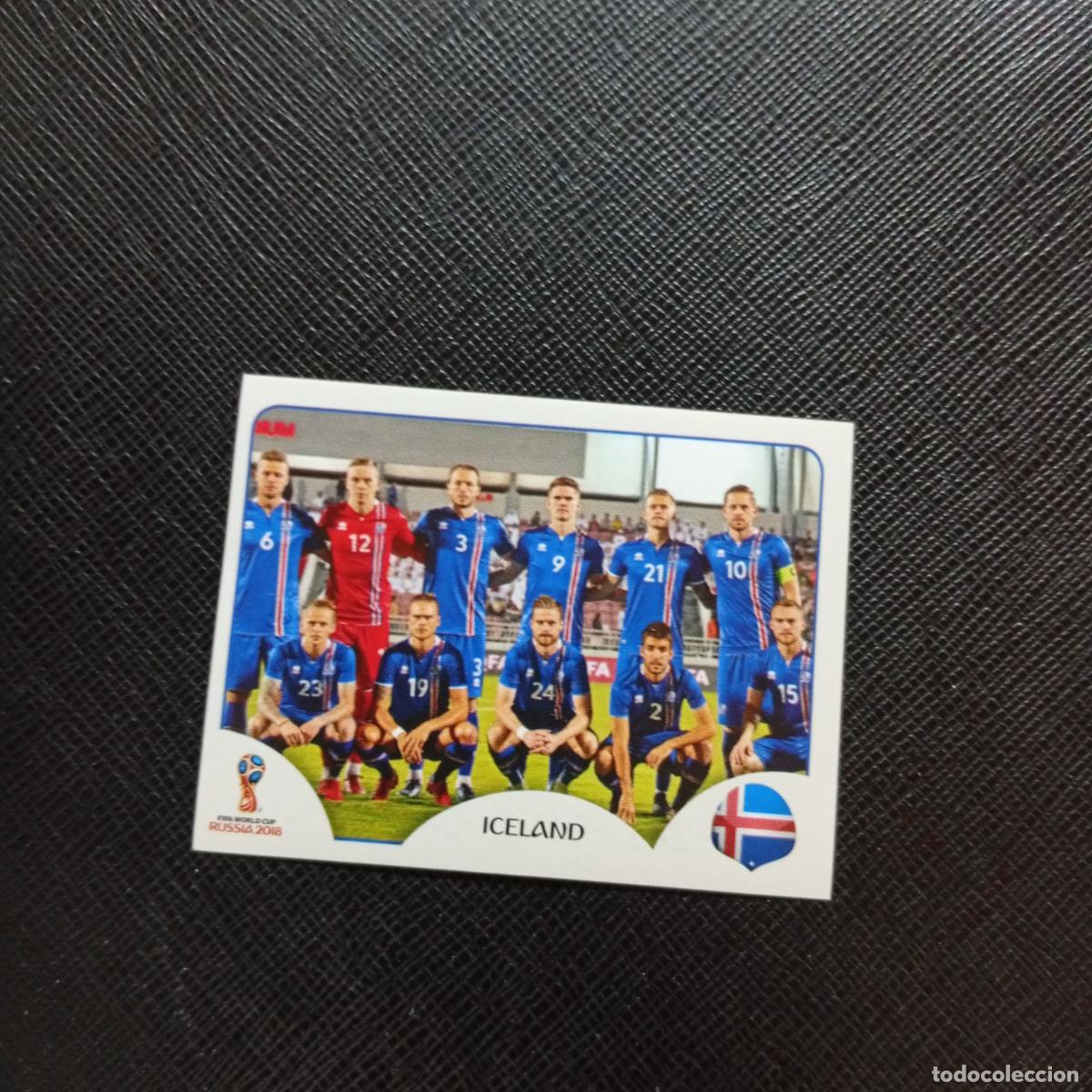 Cromos de f&uacute;tbol: 293 ALINEACION ISLANDIA PANINI MUNDIAL RUSIA 2018 CROMO FUTBOL 18 - SIN PEGAR - CJ2 ......