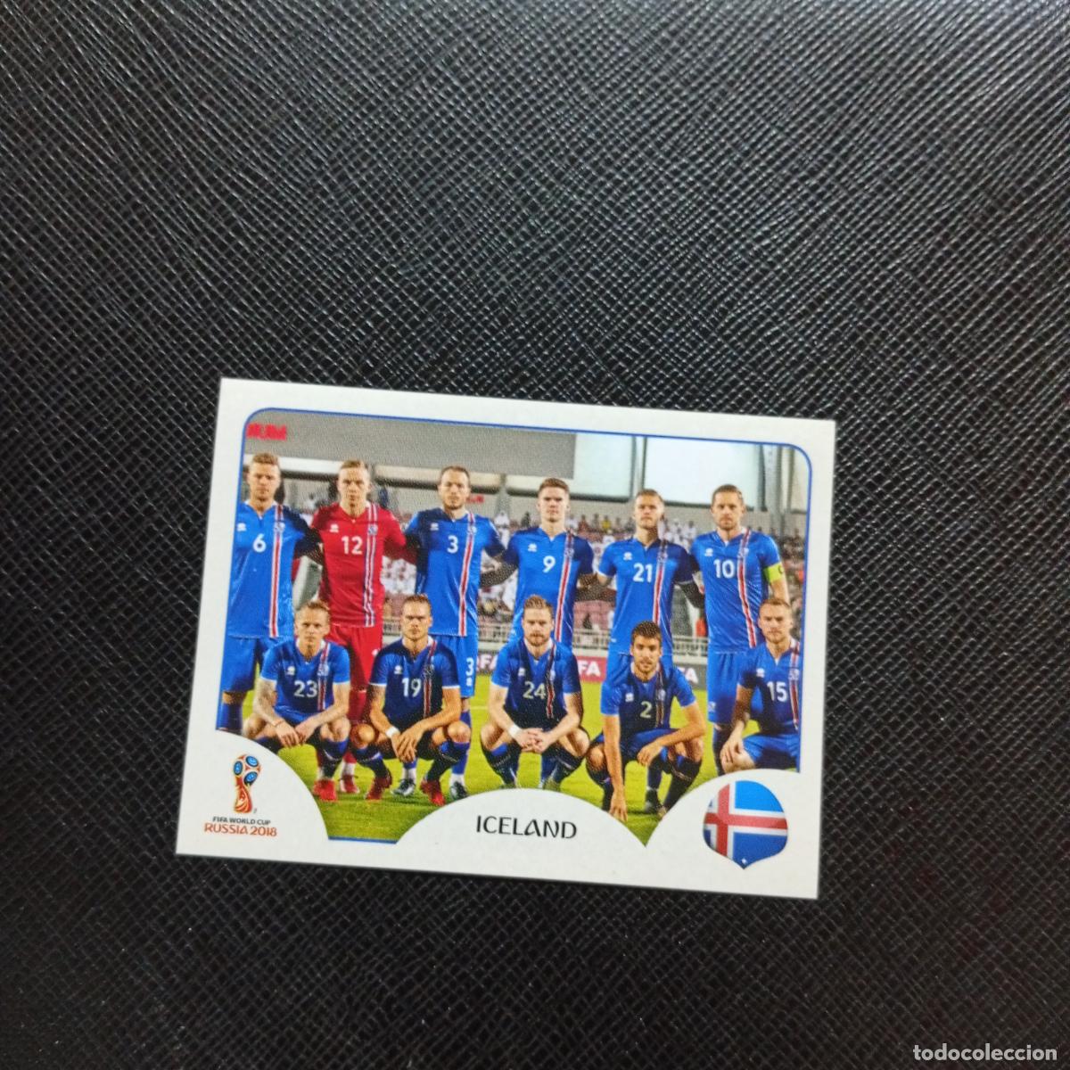 Cromos de f&uacute;tbol: 293 ALINEACION ISLANDIA PANINI MUNDIAL RUSIA 2018 CROMO FUTBOL 18 - SIN PEGAR - CJ2 .......