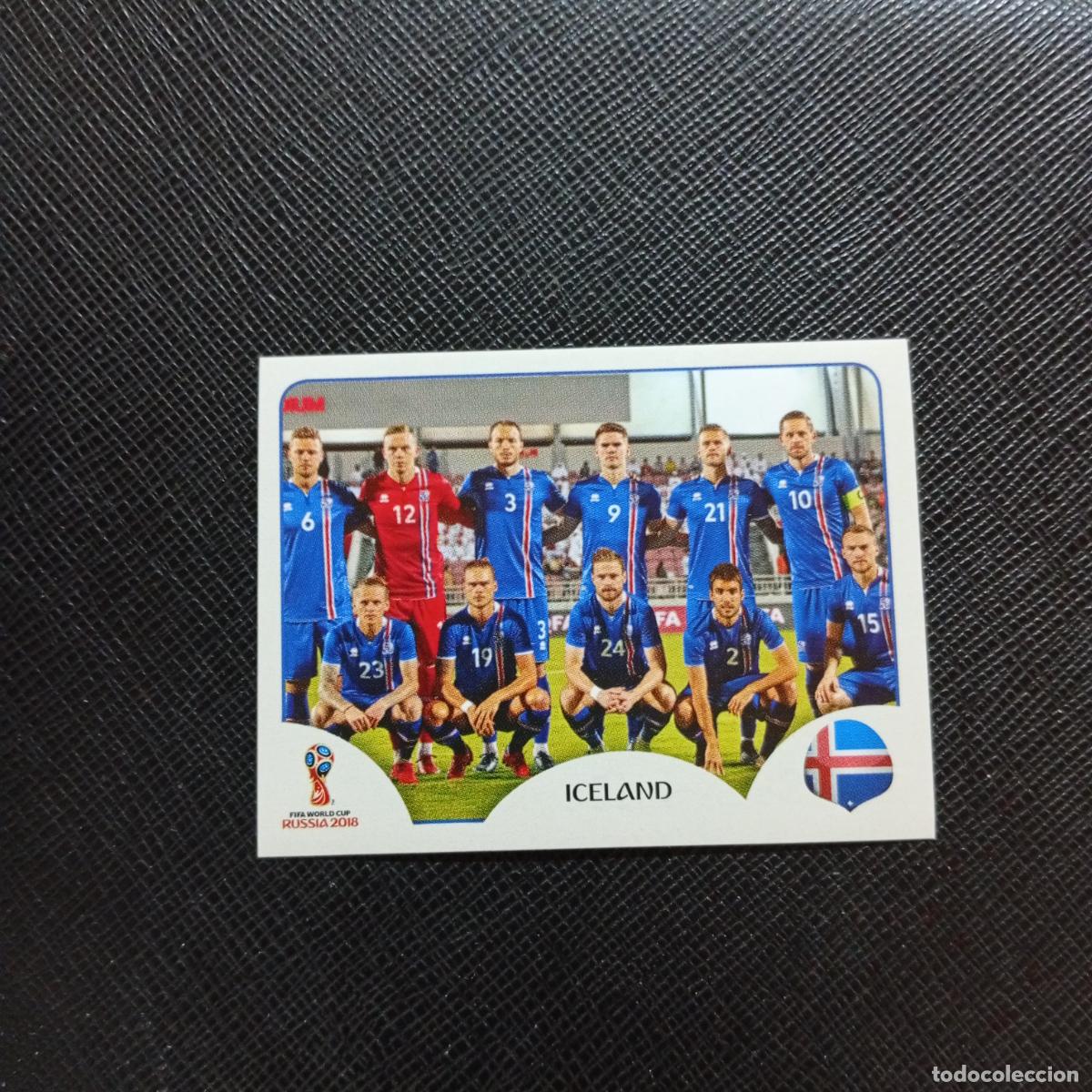 Cromos de f&uacute;tbol: 293 ALINEACION ISLANDIA PANINI MUNDIAL RUSIA 2018 CROMO FUTBOL 18 - SIN PEGAR - CJ2 .......