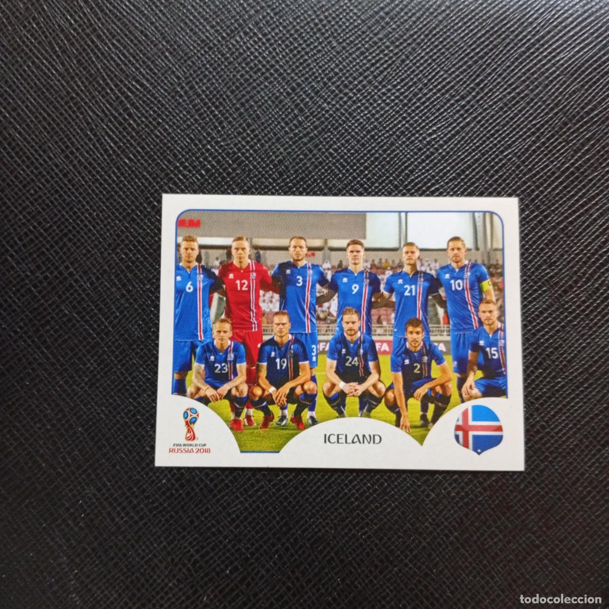 Cromos de f&uacute;tbol: 293 ALINEACION ISLANDIA PANINI MUNDIAL RUSIA 2018 CROMO FUTBOL 18 - SIN PEGAR - CJ2 ........