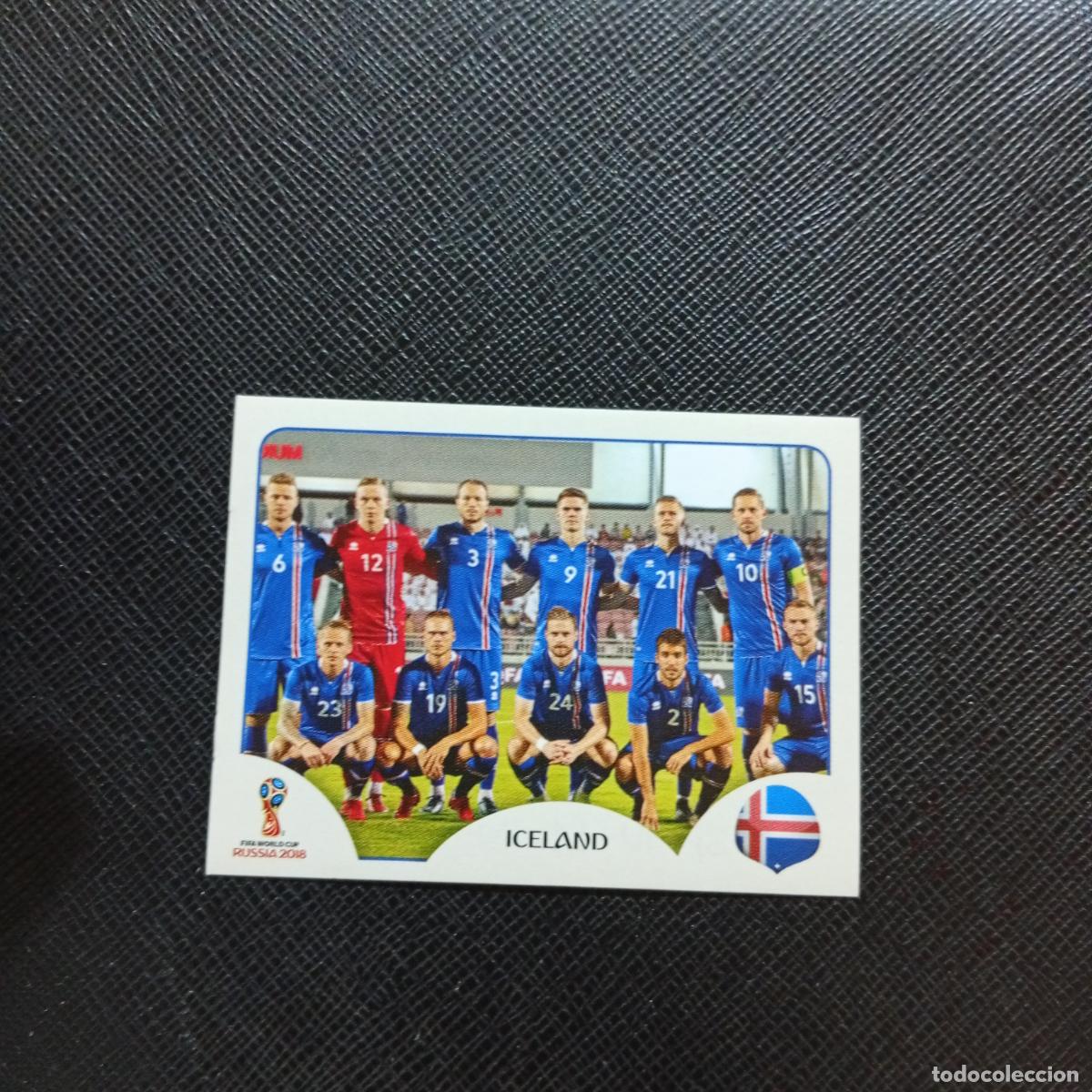 Cromos de f&uacute;tbol: 293 ALINEACION ISLANDIA PANINI MUNDIAL RUSIA 2018 CROMO FUTBOL 18 - SIN PEGAR - CJ2 ........