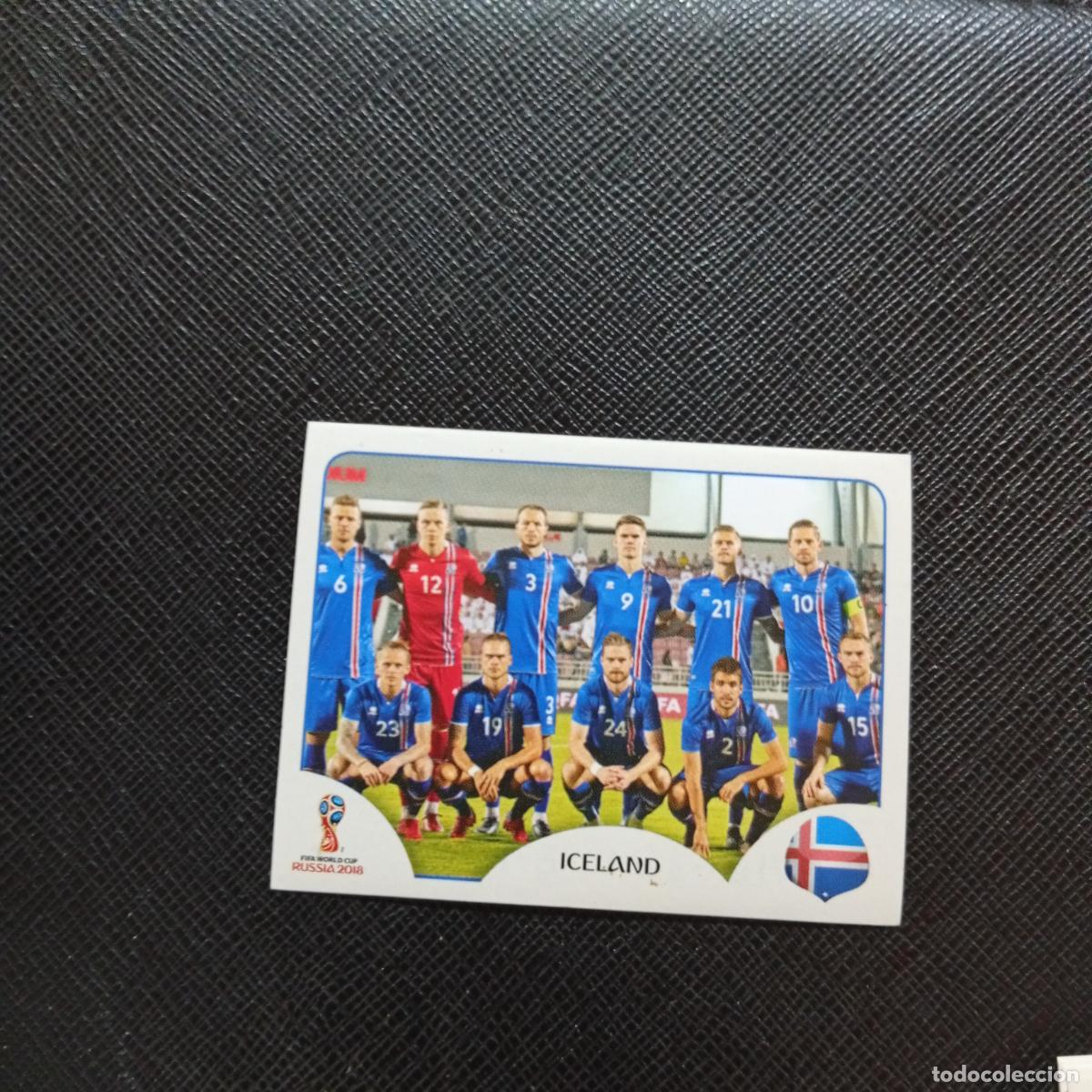 Cromos de f&uacute;tbol: 293 ALINEACION ISLANDIA PANINI MUNDIAL RUSIA 2018 CROMO FUTBOL 18 - SIN PEGAR - CJ2 .........
