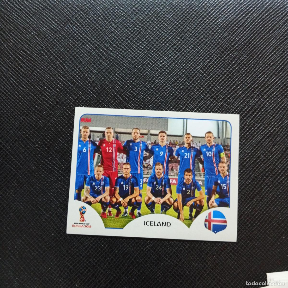 Cromos de f&uacute;tbol: 293 ALINEACION ISLANDIA PANINI MUNDIAL RUSIA 2018 CROMO FUTBOL 18 - SIN PEGAR - CJ2 .........