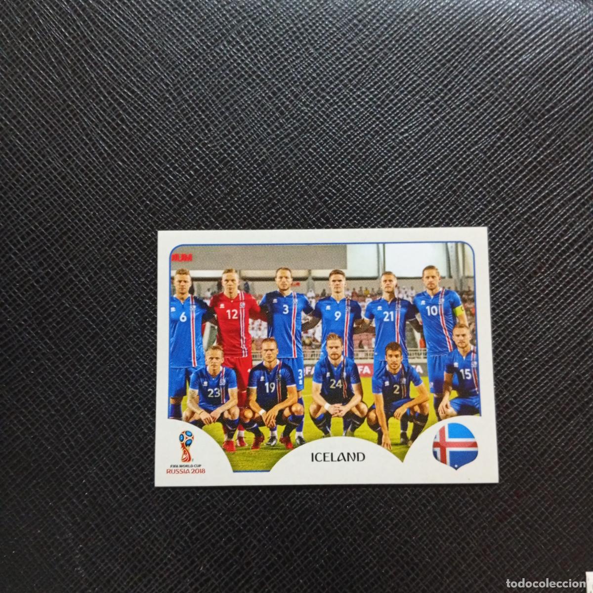 Cromos de f&uacute;tbol: 293 ALINEACION ISLANDIA PANINI MUNDIAL RUSIA 2018 CROMO FUTBOL 18 - SIN PEGAR - CJ2 .........