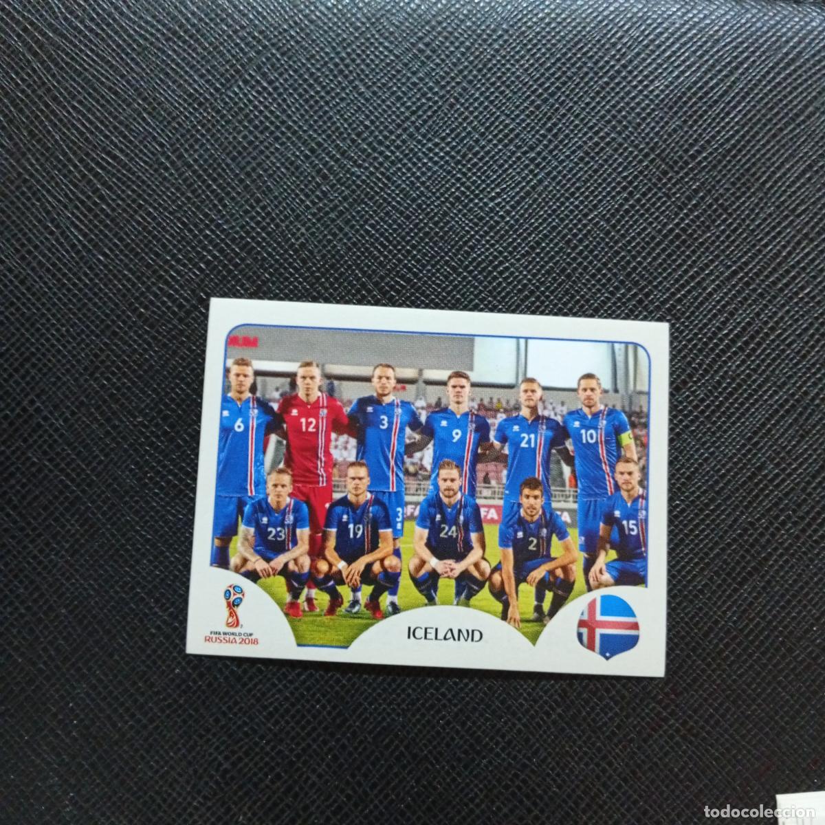 Cromos de f&uacute;tbol: 293 ALINEACION ISLANDIA PANINI MUNDIAL RUSIA 2018 CROMO FUTBOL 18 - SIN PEGAR - CJ2 .........