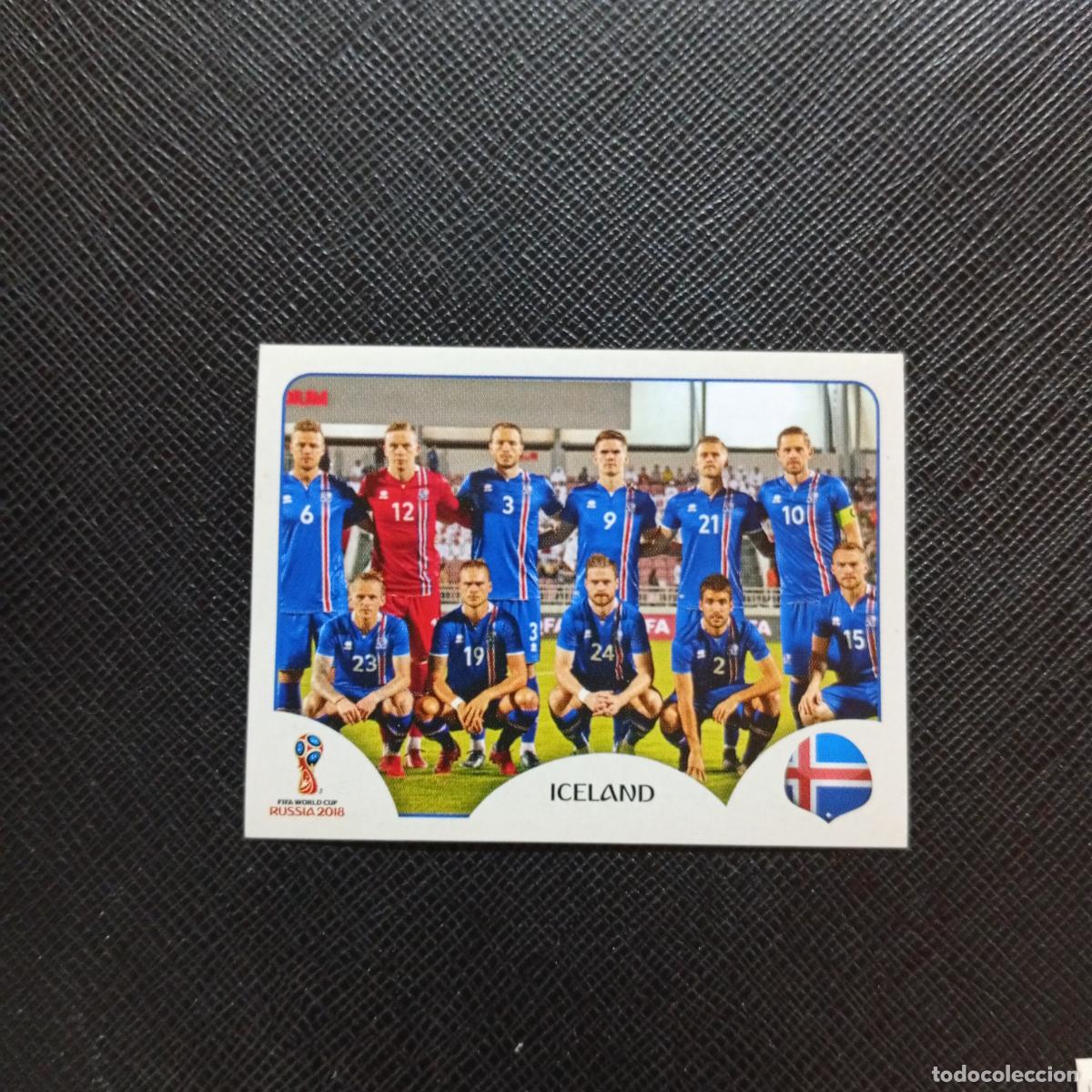 Cromos de f&uacute;tbol: 293 ALINEACION ISLANDIA PANINI MUNDIAL RUSIA 2018 CROMO FUTBOL 18 - SIN PEGAR - CJ2 ..........