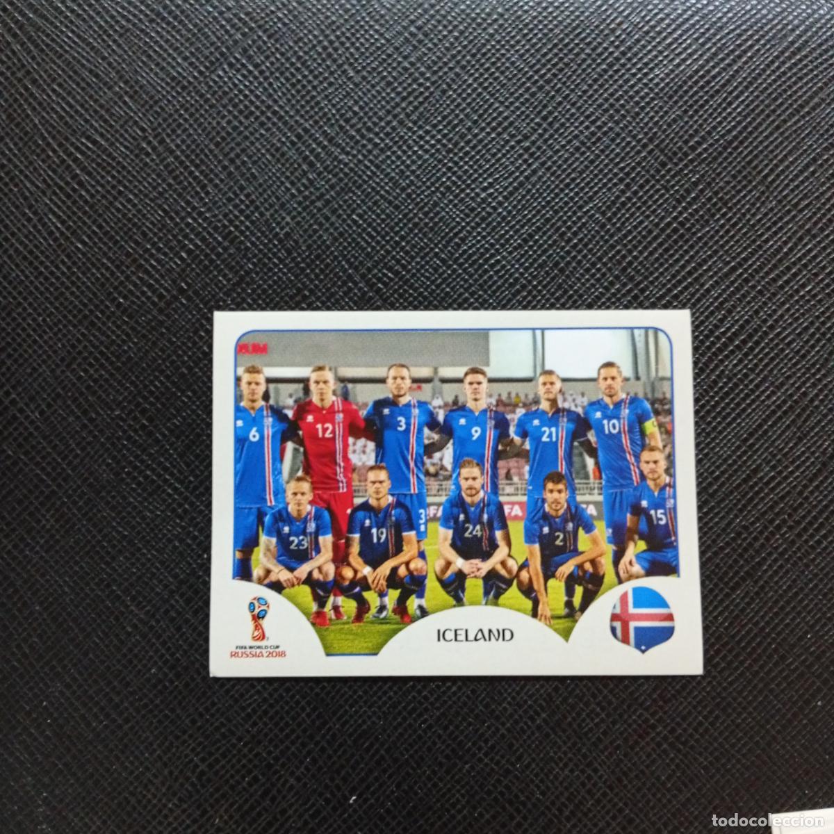Cromos de f&uacute;tbol: 293 ALINEACION ISLANDIA PANINI MUNDIAL RUSIA 2018 CROMO FUTBOL 18 - SIN PEGAR - CJ2 ..........