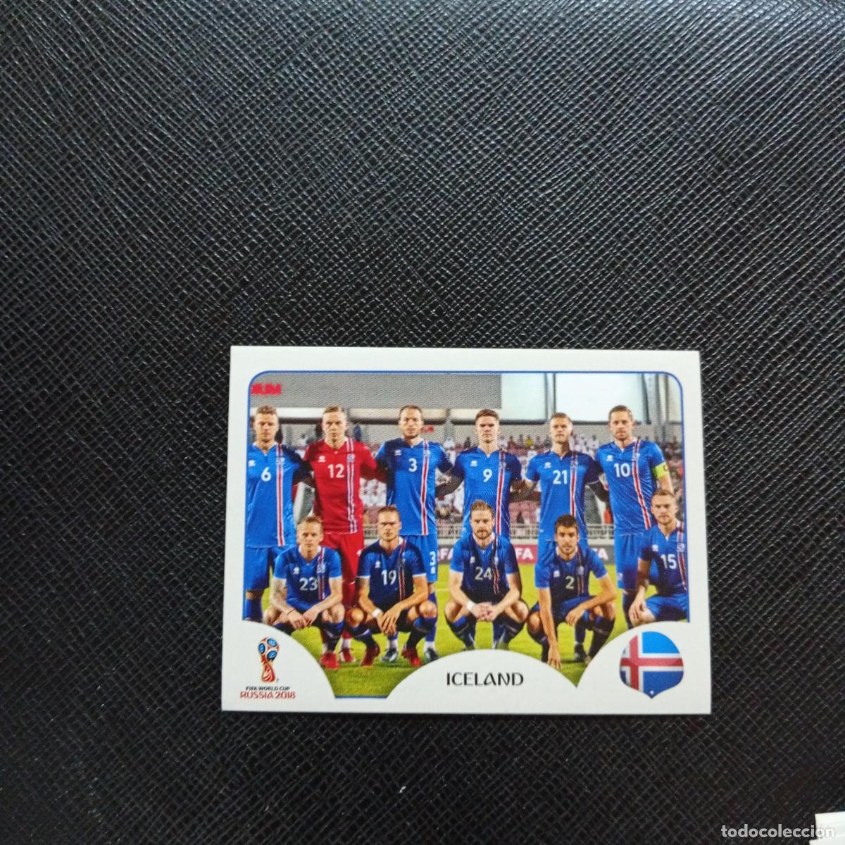 Cromos de f&uacute;tbol: 293 ALINEACION ISLANDIA PANINI MUNDIAL RUSIA 2018 CROMO FUTBOL 18 - SIN PEGAR - CJ2 ...........