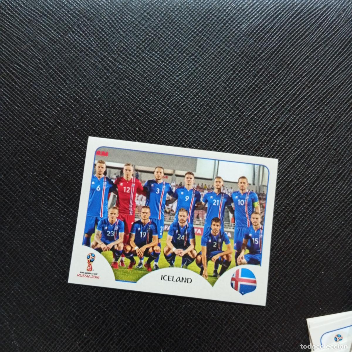Cromos de f&uacute;tbol: 293 ALINEACION ISLANDIA PANINI MUNDIAL RUSIA 2018 CROMO FUTBOL 18 - SIN PEGAR - CJ2 ...........
