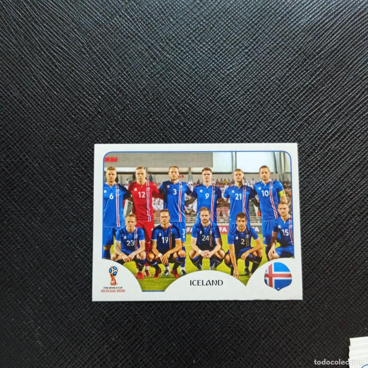 Cromos de f&uacute;tbol: 293 ALINEACION ISLANDIA PANINI MUNDIAL RUSIA 2018 CROMO FUTBOL 18 - SIN PEGAR - CJ2 ............