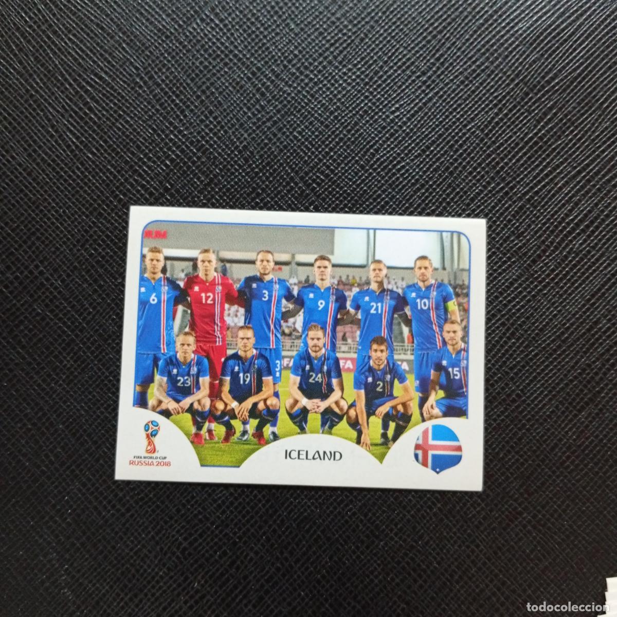 Cromos de f&uacute;tbol: 293 ALINEACION ISLANDIA PANINI MUNDIAL RUSIA 2018 CROMO FUTBOL 18 - SIN PEGAR - CJ2 ............