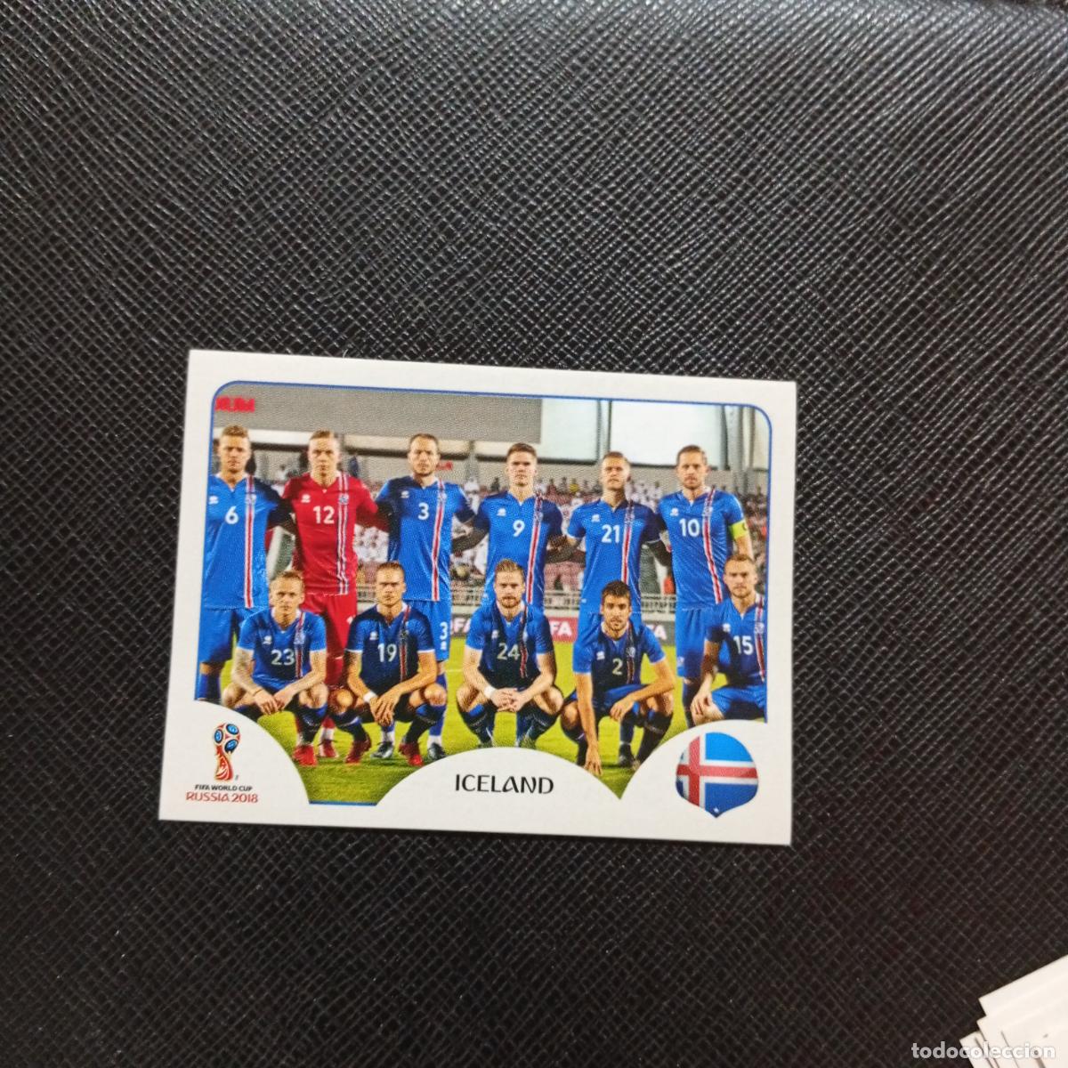 Cromos de f&uacute;tbol: 293 ALINEACION ISLANDIA PANINI MUNDIAL RUSIA 2018 CROMO FUTBOL 18 - SIN PEGAR - CJ2 .............