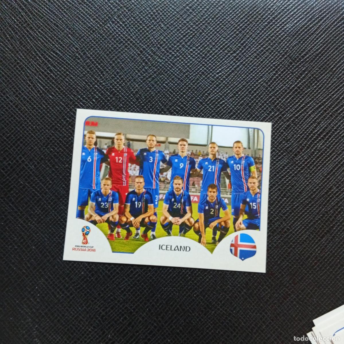 Cromos de f&uacute;tbol: 293 ALINEACION ISLANDIA PANINI MUNDIAL RUSIA 2018 CROMO FUTBOL 18 - SIN PEGAR - CJ2 ..............