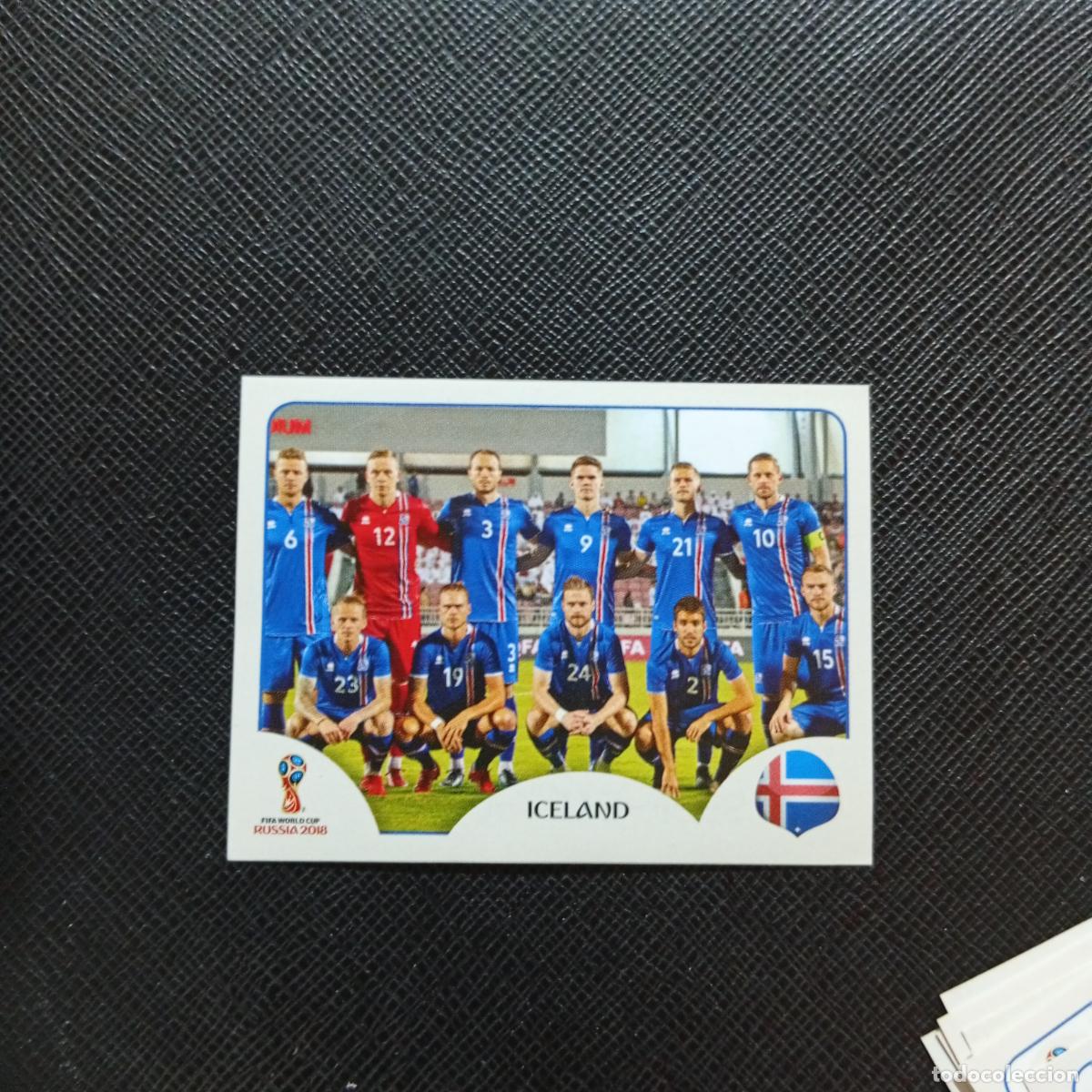 Cromos de f&uacute;tbol: 293 ALINEACION ISLANDIA PANINI MUNDIAL RUSIA 2018 CROMO FUTBOL 18 - SIN PEGAR - CJ2 ..............