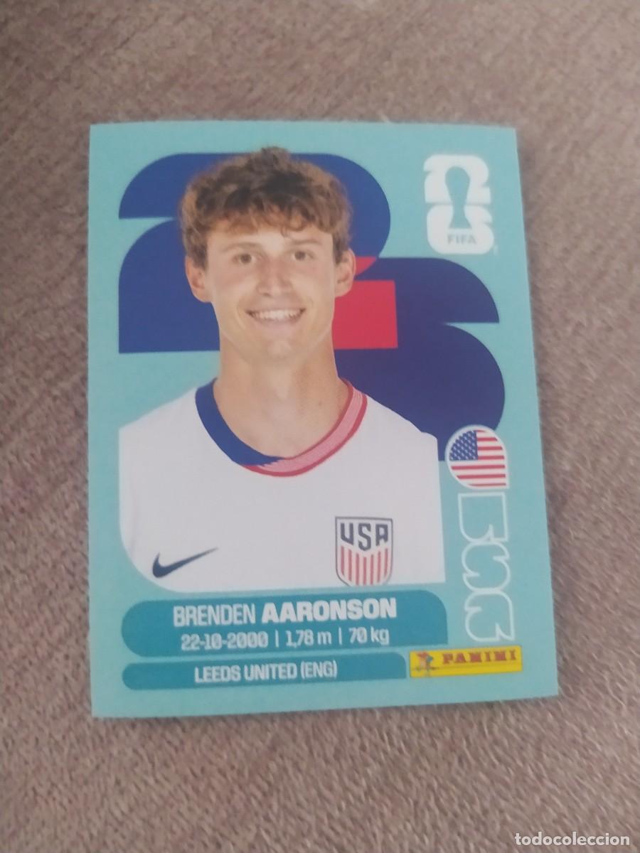 Cromos de f&uacute;tbol: USA 17 Brenden AARONSON Estados Unidos Mundial 2026 Panini
