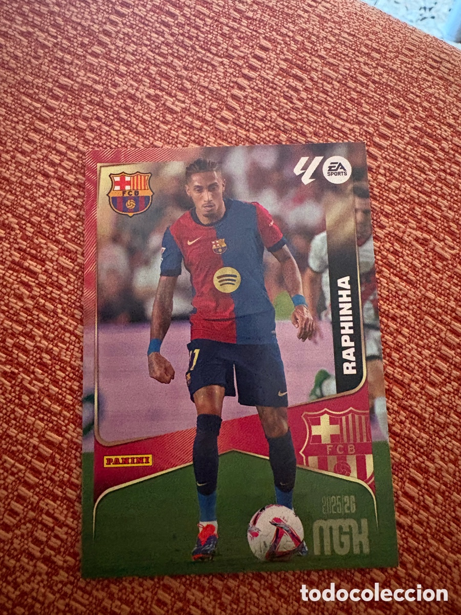 Cromos de f&uacute;tbol: MEGACRACKS MGK 2025 2026 25 26 PANINI N&ordm; 90 RAPHINHA BARCELONA