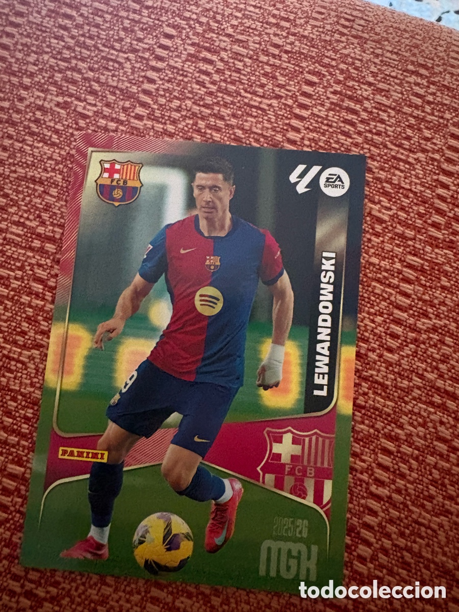 Cromos de f&uacute;tbol: MEGACRACKS MGK 2025 2026 25 26 PANINI N&ordm; 89 LEWANDOWSKI BARCELONA