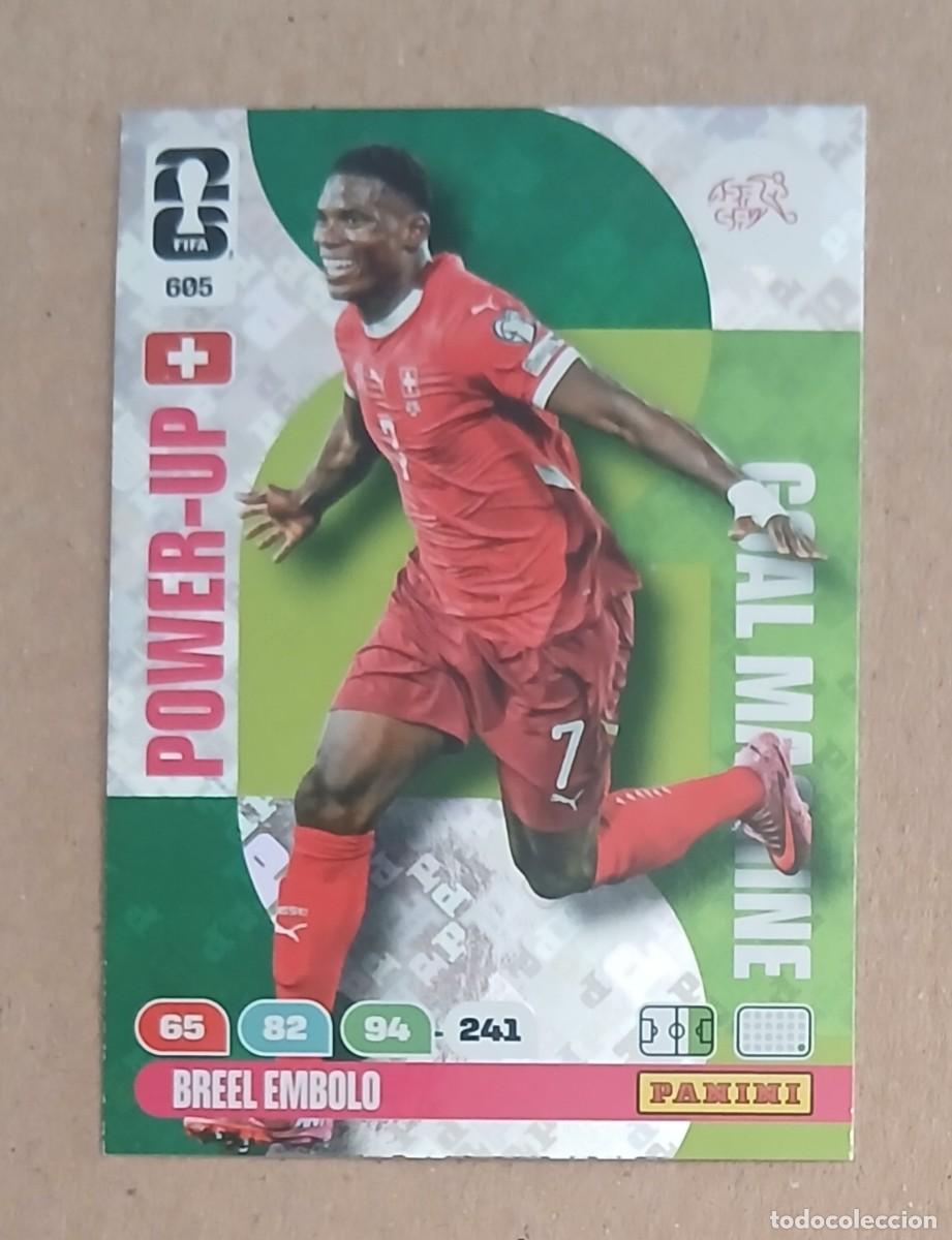 Cromos de f&uacute;tbol: CROMO n&ordm; 605 BREEL EMBOLO CANAD&Aacute; GOAL MACHINE ADRENALYN XL FIFA WORLD CUP 2026E PANINI. Nuevo.