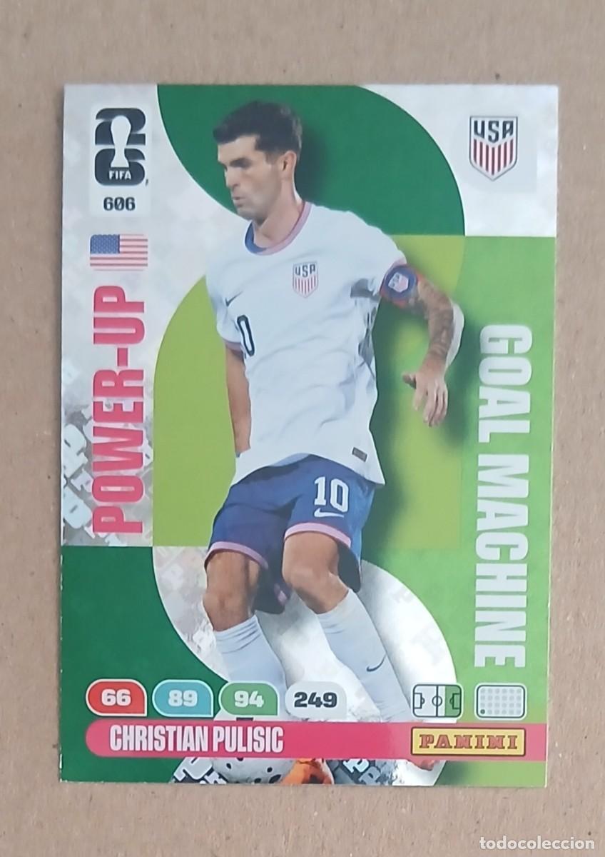 Football Stickers: CROMO n&ordm; 606 CHRISTIAN PULISIC USA GOAL MACHINE ADRENALYN XL FIFA WORLD CUP 2026E PANINI. Nuevo.