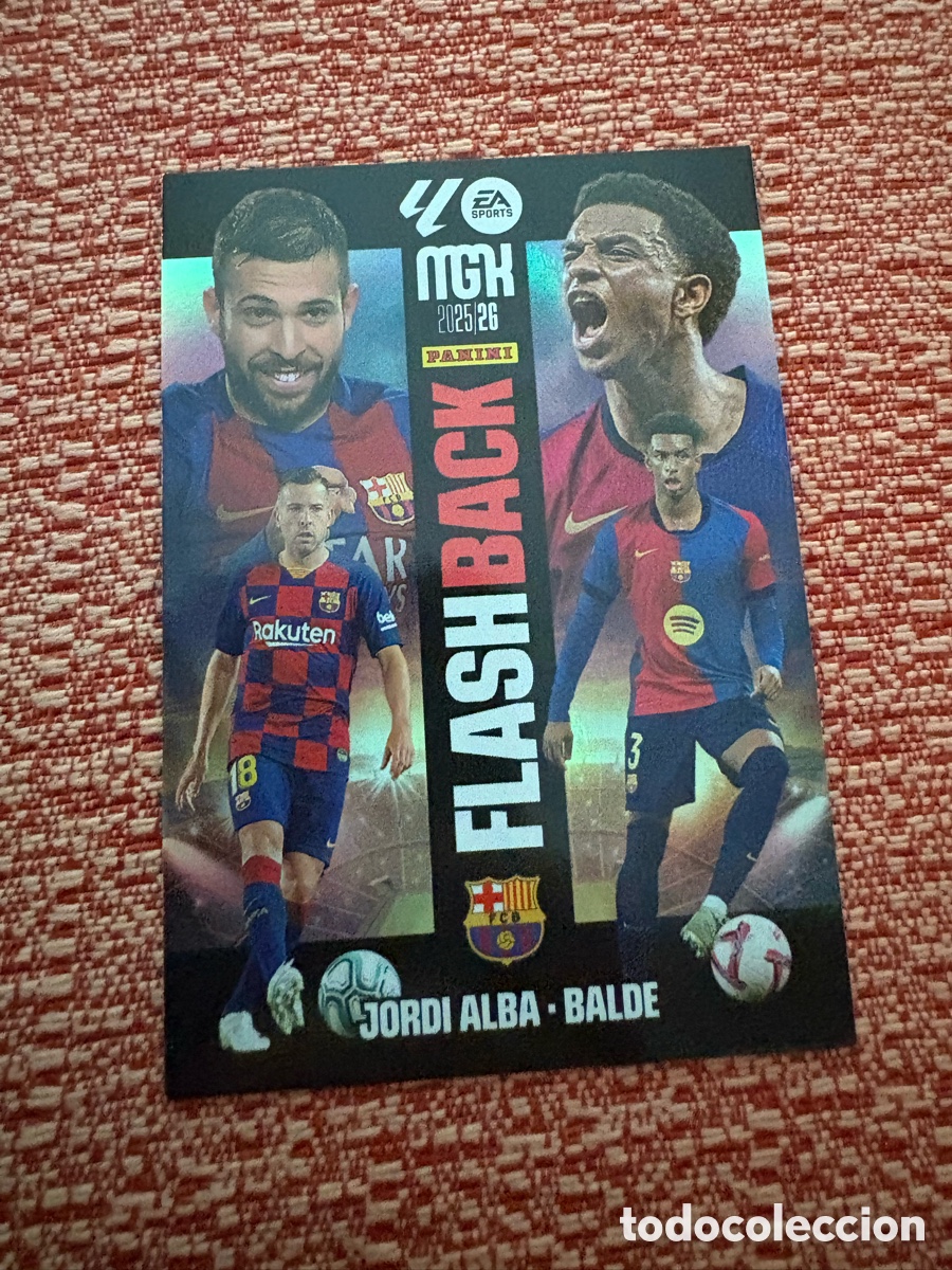 Football Stickers: N&deg;427 Flashback Jordi Alba-Balde Megacracks 25/26
