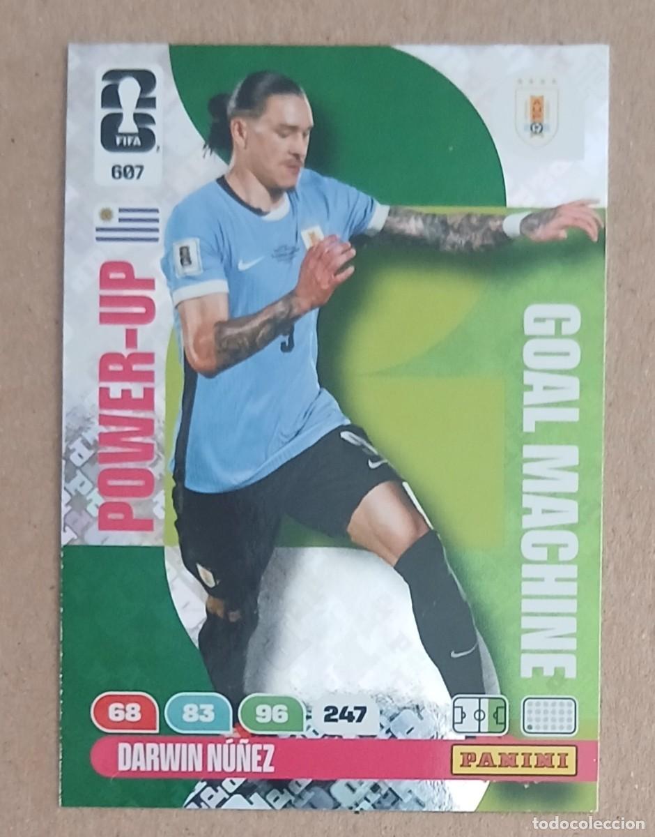 Football Stickers: CROMO n&ordm; 607 DARWIN N&Uacute;&Ntilde;EZ URUGUAY GOAL MACHINE ADRENALYN XL FIFA WORLD CUP 2026E PANINI. Nuevo.