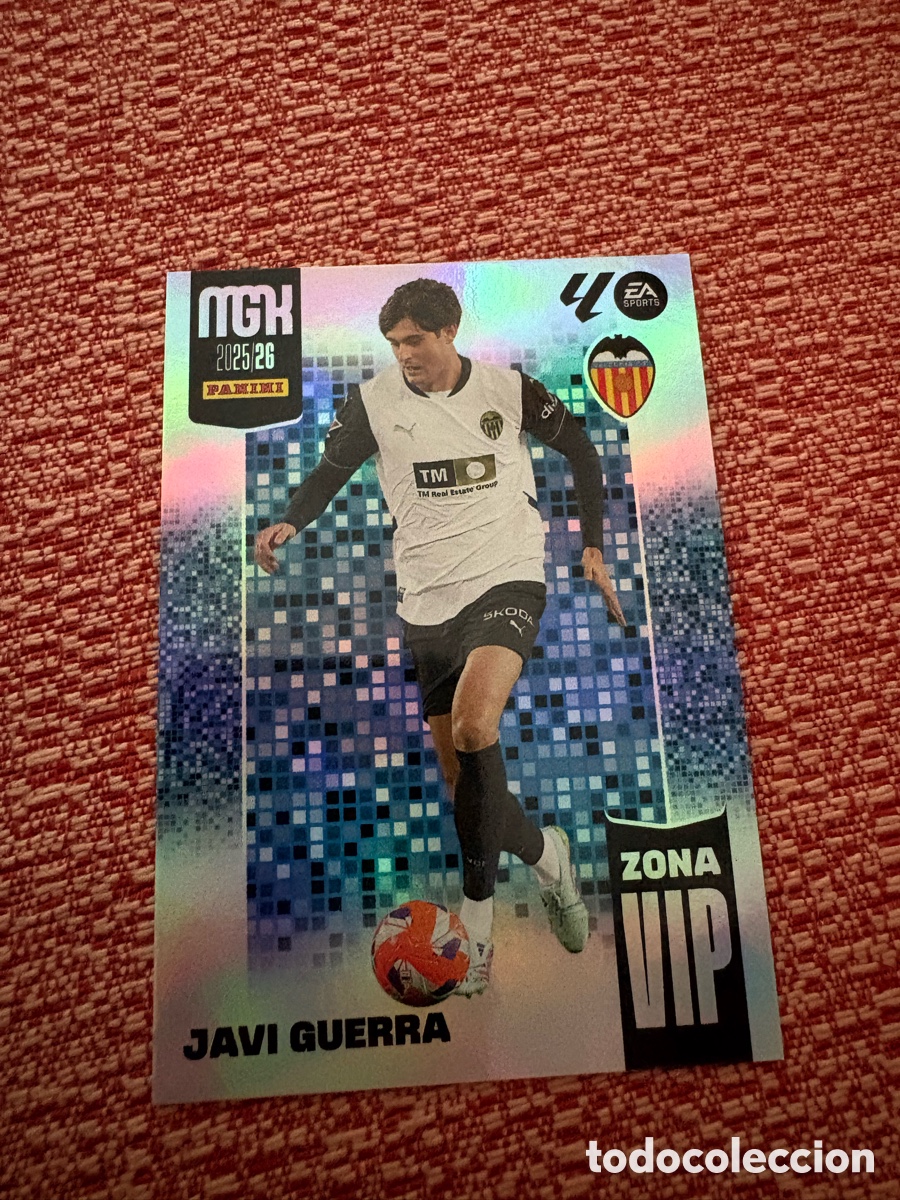 Football Stickers: 398 JAVI GUERRA VALENCIA CF ZONA VIP FICHAS ALBUM MEGACRACKS 2025 2026 MGK 25 26
