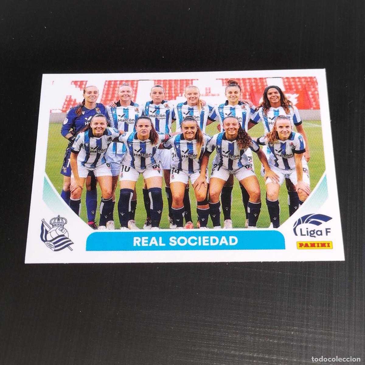 Football Stickers: N&ordm; 223 EQUIPO ALINEACION REAL SOCIEDAD CROMOS LIGA F FEMENINA PANINI 2023 2024 23 24