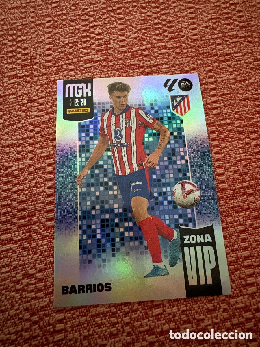 Football Stickers: BARRIOS 389 ZONA VIP (ATL&Eacute;TICO MADRID) PANINI MEGACRACKS 2025-2026 25 26 CROMO CARTA M-1