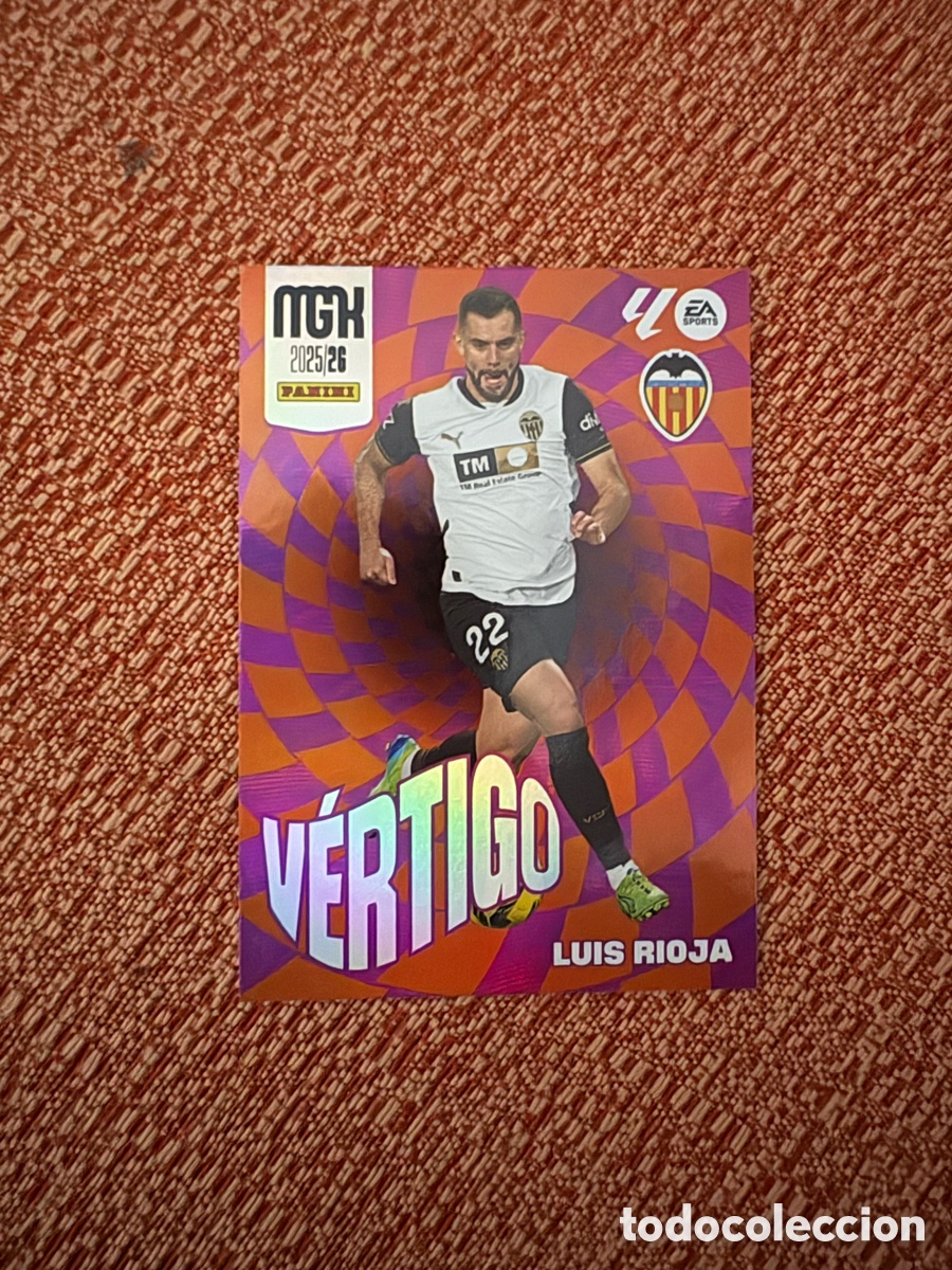 Cromos de Futebol: 385 Luis Rioja, Valencia CF, V&eacute;rtigo, Panini Megacracks 2025 2026 25 26